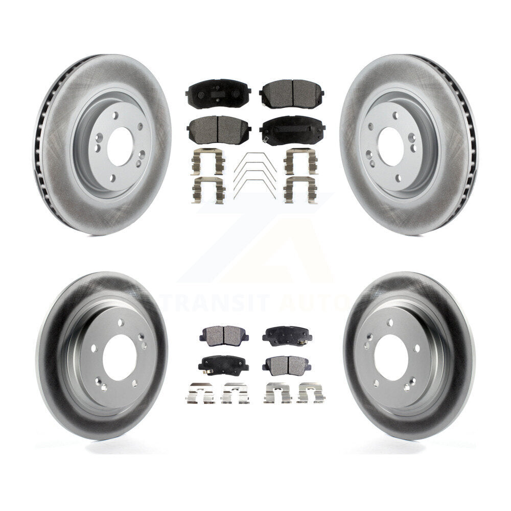 Transit Auto KGF-101102 Disc Brake Kit for 2016 Hyundai Sonata - Front and Rear