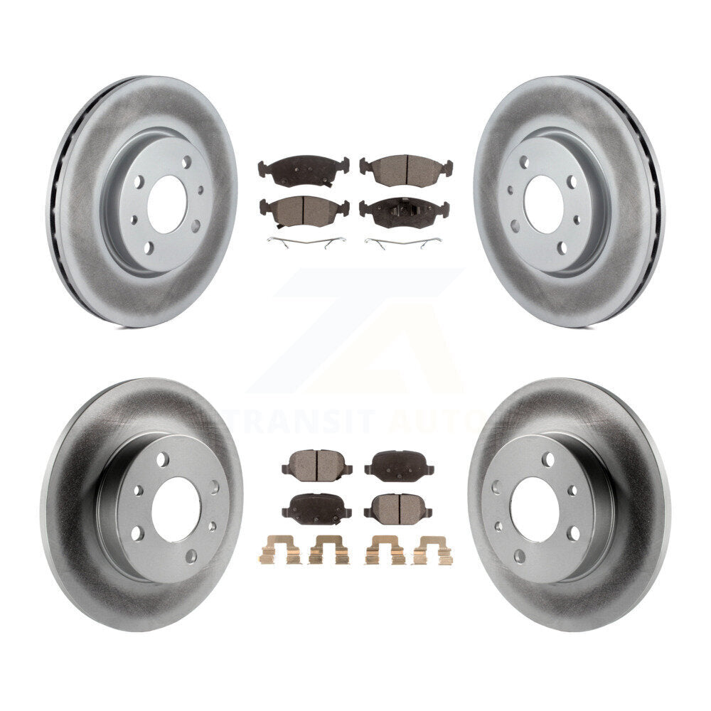 Transit Auto KGF-101113 Disc Brake Kit for 2012-2017 Fiat 500 - Front and Rear