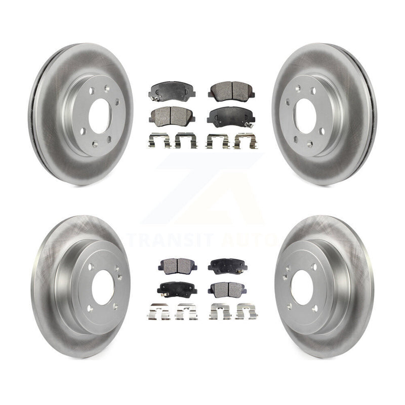 Transit Auto KGF-101117 Disc Brake Kit for 2012-2018 Kia Rio, Hyundai Accent - Front and Rear