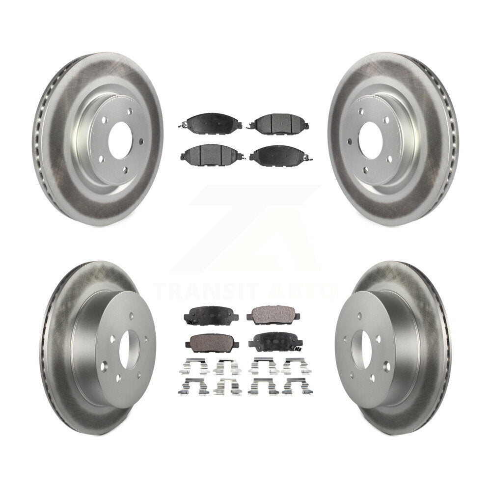 Transit Auto KGF-101134 Disc Brake Kit for 2013-2024 Nissan Murano, INFINITI QX60 and More - Front and Rear