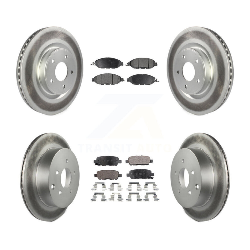 Transit Auto KGF-101134 Disc Brake Kit for 2013-2024 Nissan Murano, INFINITI QX60 and More - Front and Rear
