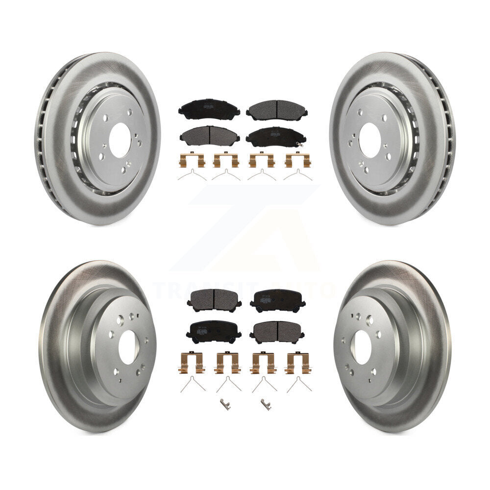 Transit Auto KGF-101138 Disc Brake Kit for 2014-2016 Acura MDX - Front and Rear