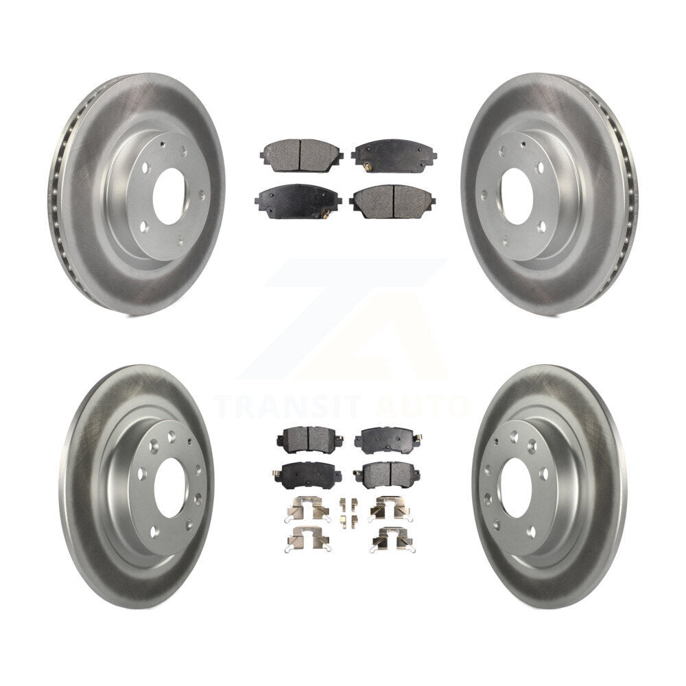 Transit Auto KGF-101144 Disc Brake Kit for 2016-2018 Mazda CX-3 - Front and Rear