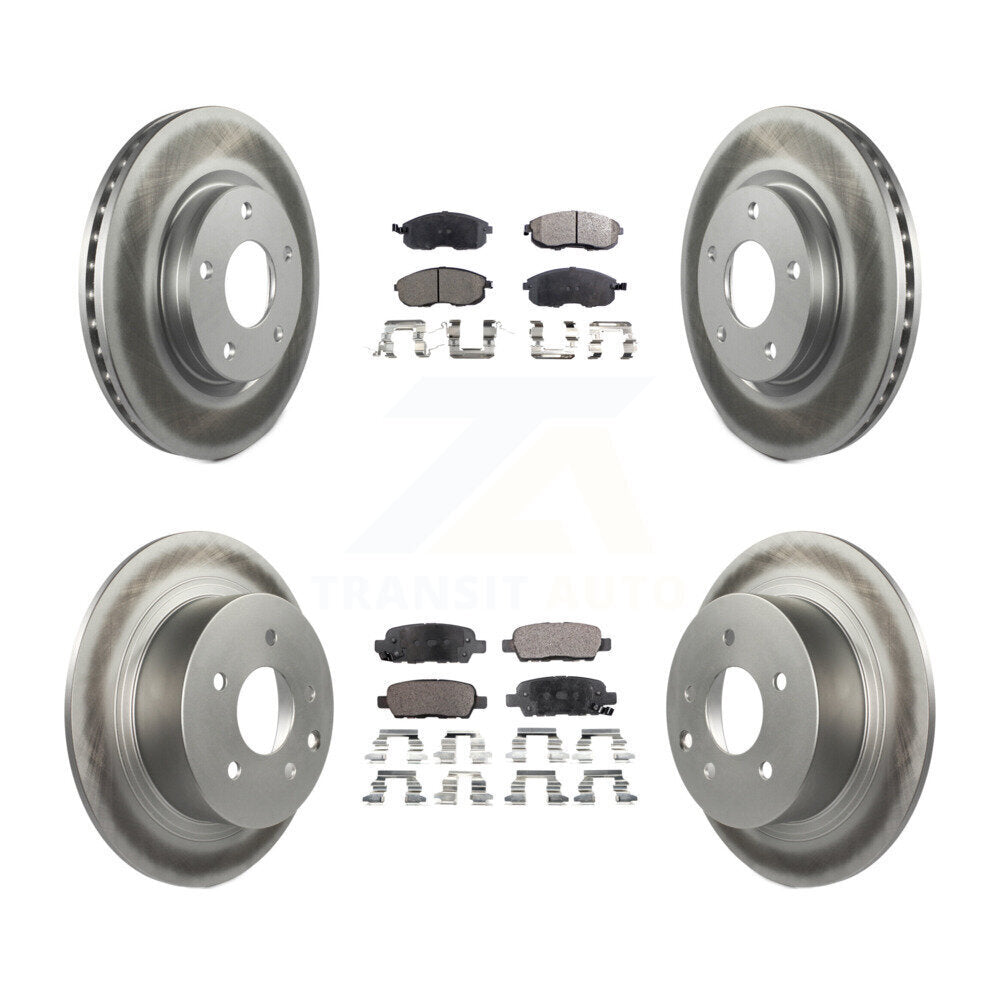 Transit Auto KGF-101146 Disc Brake Kit for 2013-2019 Nissan Sentra - Front and Rear
