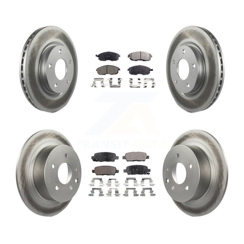 Transit Auto KGF-101146 Disc Brake Kit for 2013-2019 Nissan Sentra - Front and Rear