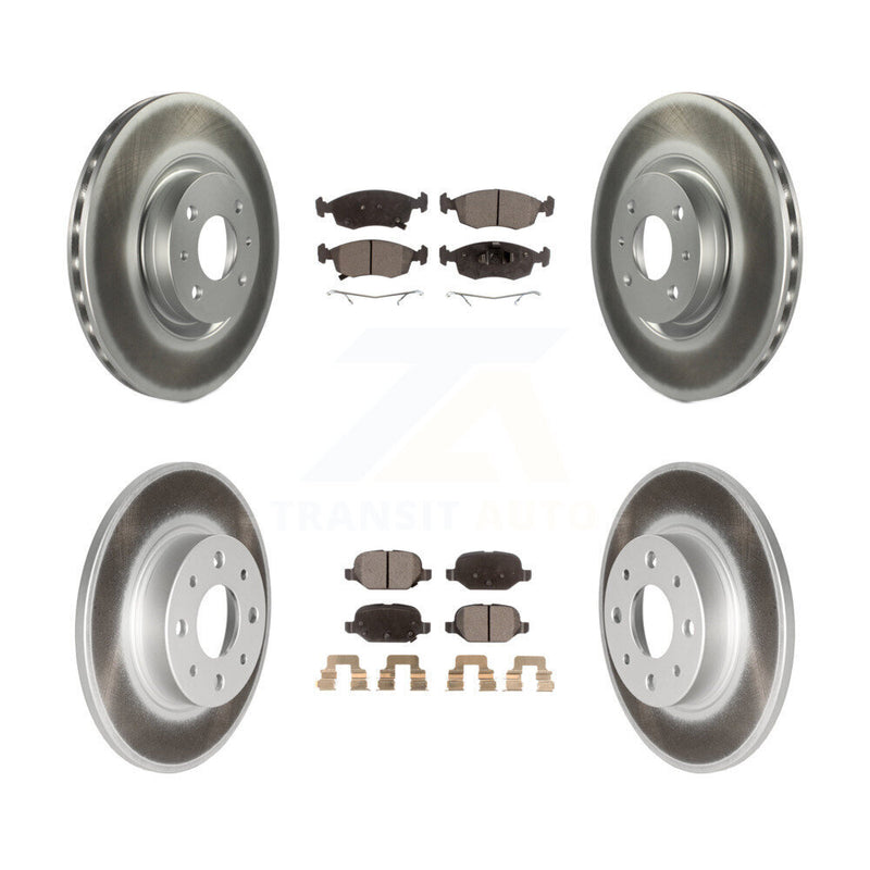 Transit Auto KGF-101150 Disc Brake Kit for 2013-2019 Fiat 500 - Front and Rear