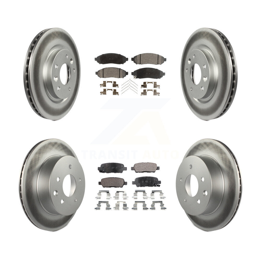 Transit Auto KGF-101151 Disc Brake Kit for 2015 Nissan LEAF - Front and Rear