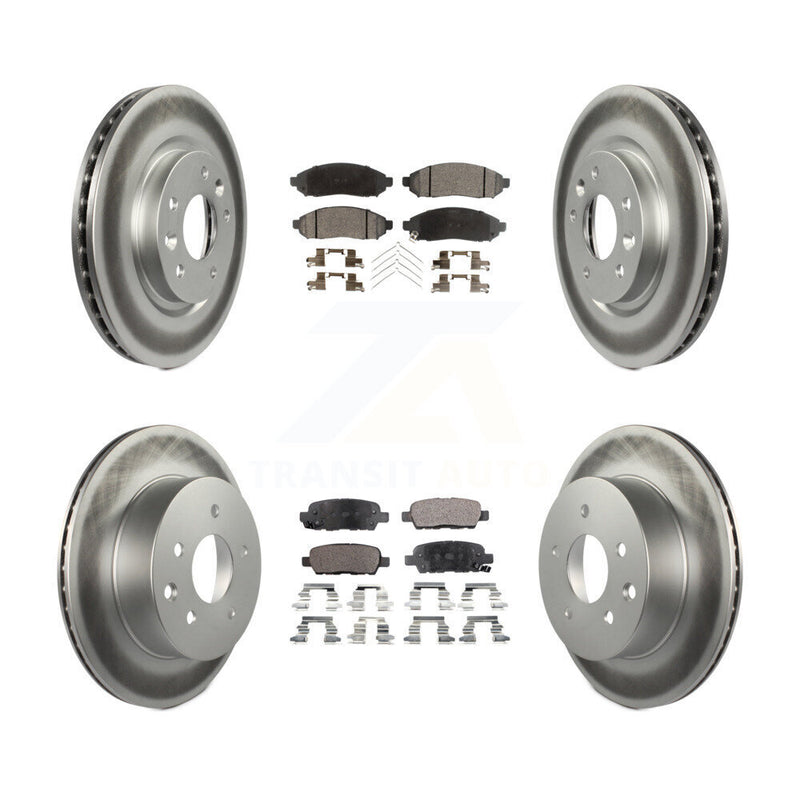 Transit Auto KGF-101151 Disc Brake Kit for 2015 Nissan LEAF - Front and Rear