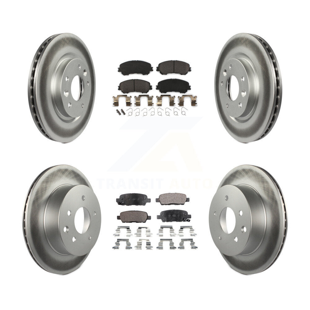 Transit Auto KGF-101153 Disc Brake Kit for 2014-2023 Nissan Rogue, Nissan Rogue Sport, Nissan Qashqai - Front and Rear