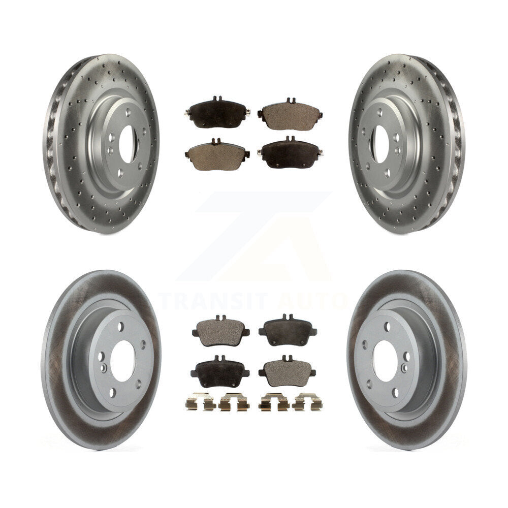 Transit Auto KGF-101155 Disc Brake Kit for 2013-2019 Mercedes-Benz CLA250, Mercedes-Benz B250 - Front and Rear