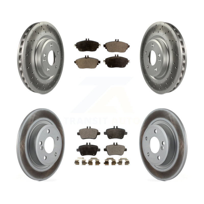 Transit Auto KGF-101155 Disc Brake Kit for 2013-2019 Mercedes-Benz CLA250, Mercedes-Benz B250 - Front and Rear