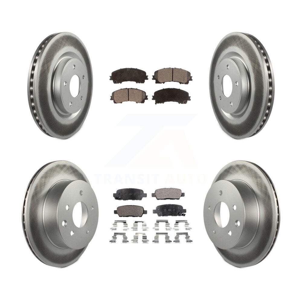 Transit Auto KGF-101156 Disc Brake Kit for 2014-2019 Nissan Rogue - Front and Rear