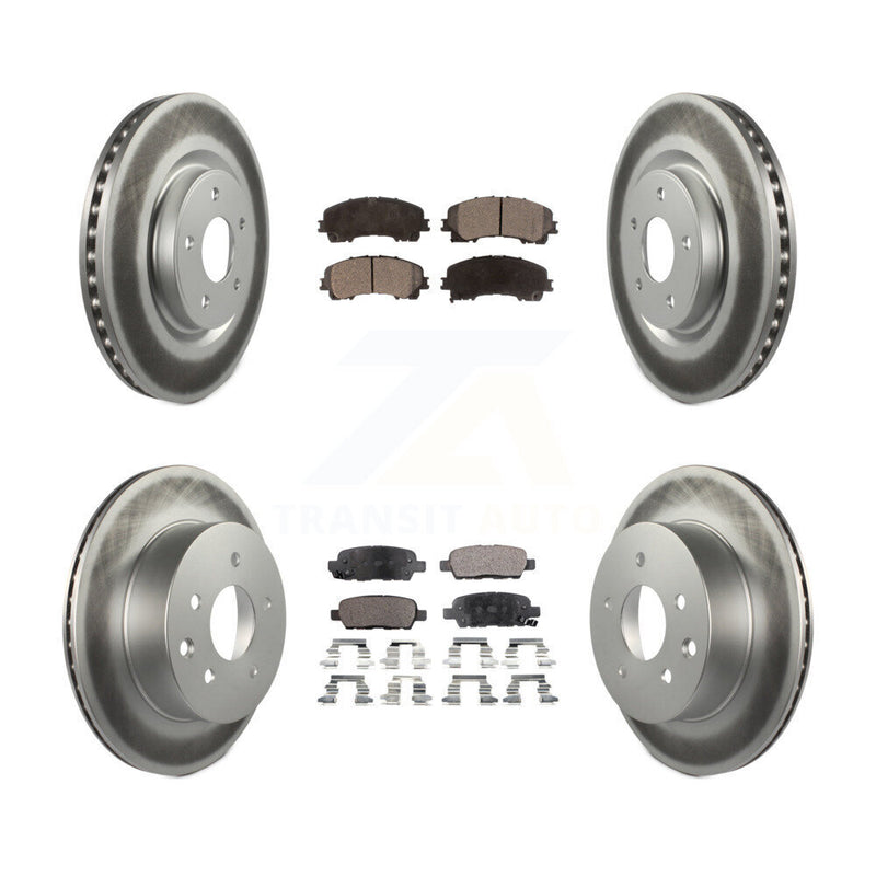 Transit Auto KGF-101156 Disc Brake Kit for 2014-2019 Nissan Rogue - Front and Rear