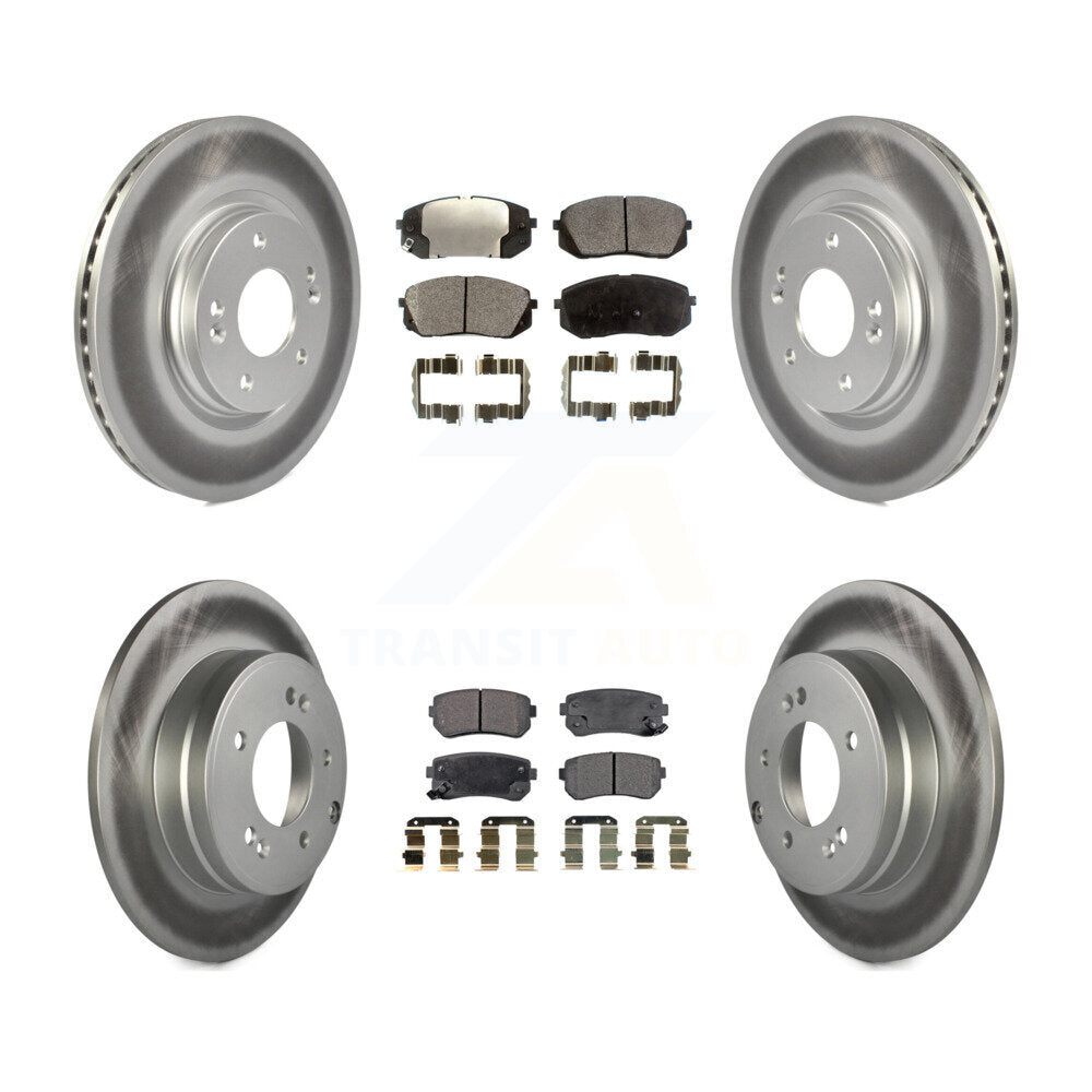 Transit Auto KGF-101161 Disc Brake Kit for 2015 Hyundai Sonata - Front and Rear