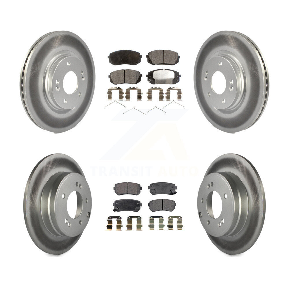 Transit Auto KGF-101162 Disc Brake Kit for 2016 Hyundai Sonata - Front and Rear