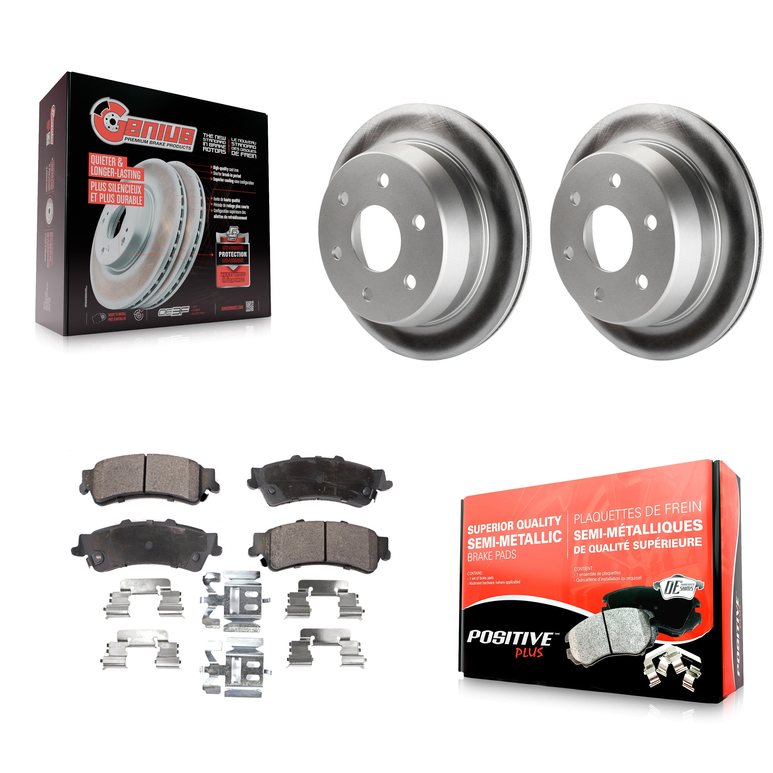 Transit Auto KGF-101191 Disc Brake Kit for 1999-2007 Chevrolet Silverado 1500 Classic, GMC Sierra 1500 Classic and More - Rear