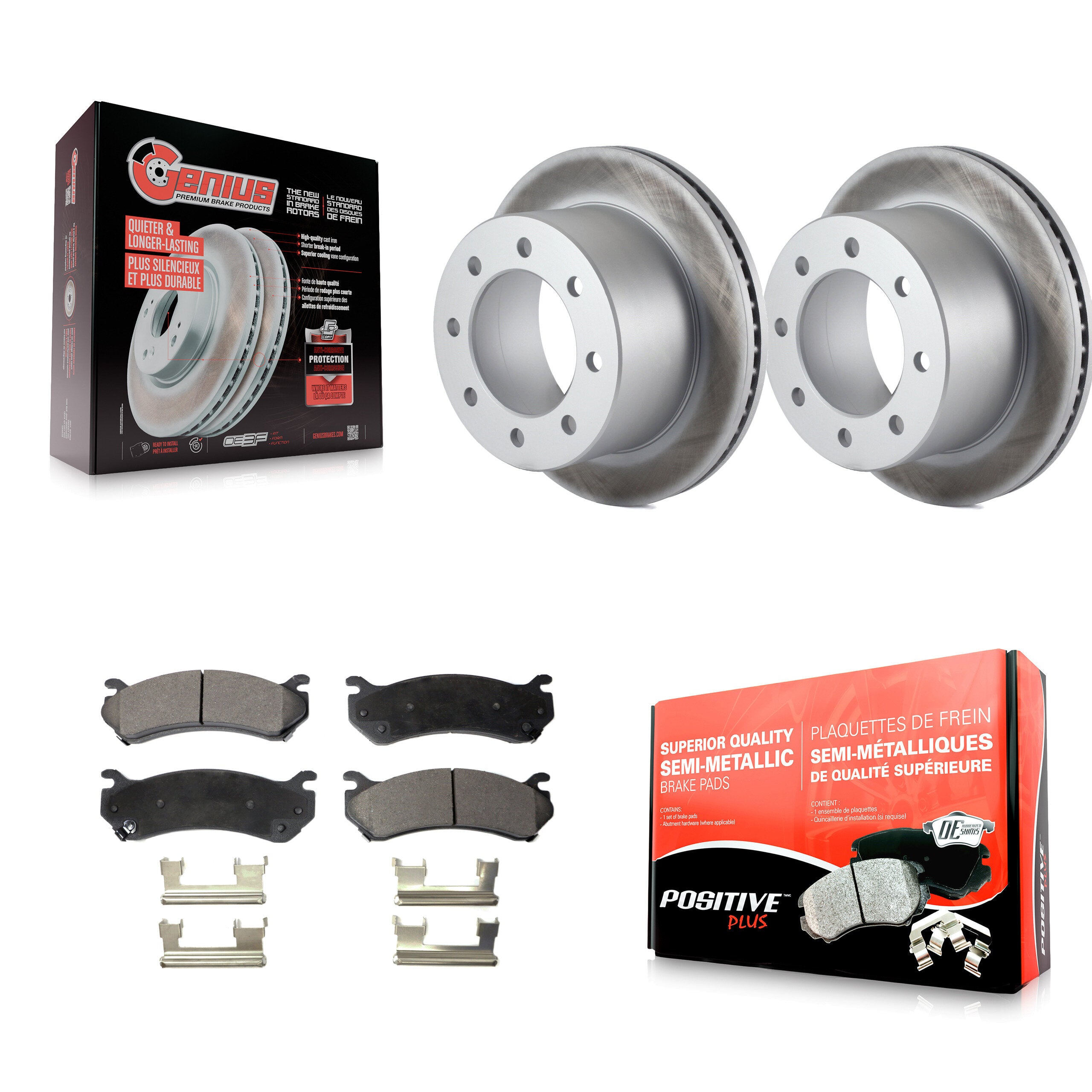 Transit Auto KGF-101203 Disc Brake Kit for 2007 GMC Sierra 3500 Classic - Rear