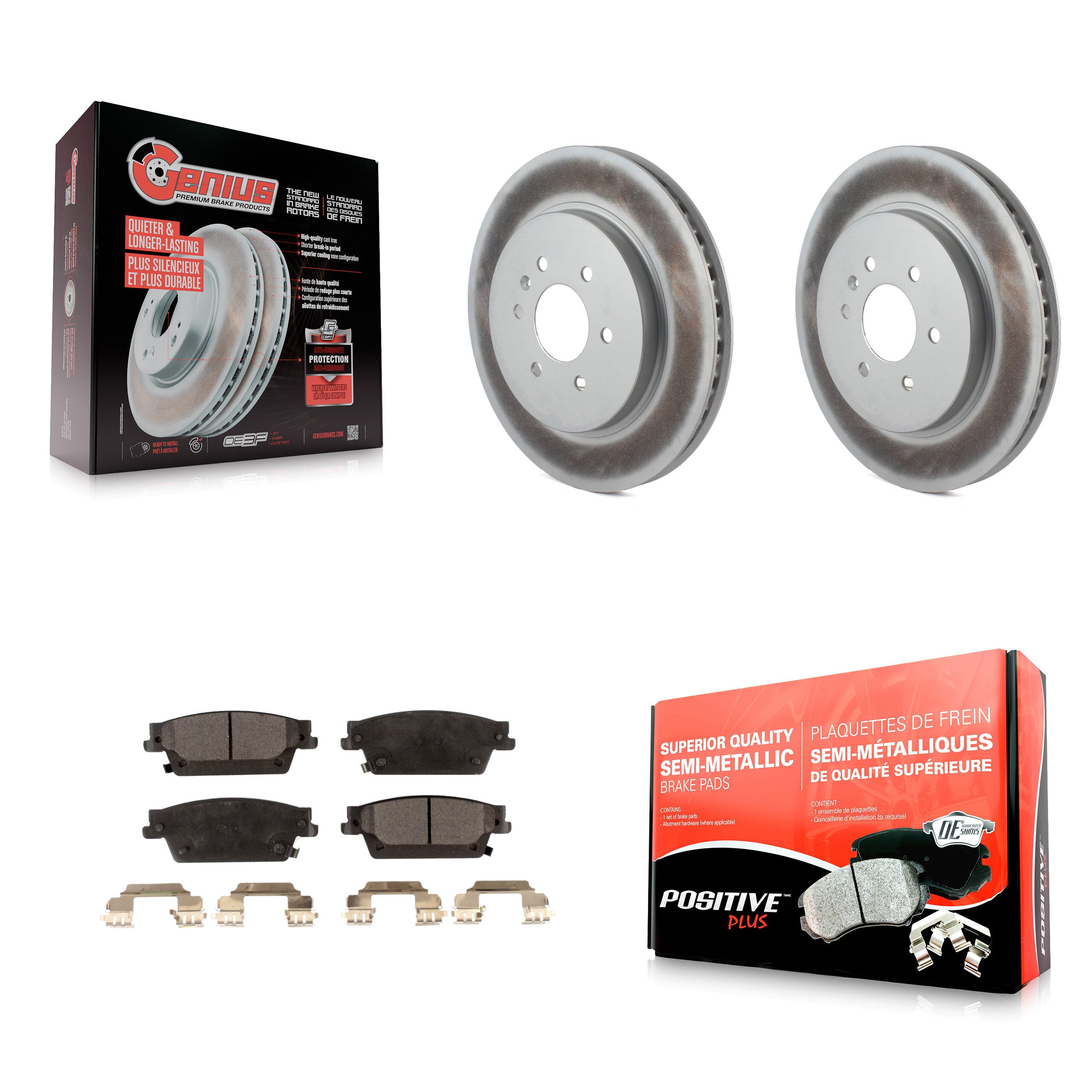 Transit Auto KGF-101214 Disc Brake Kit for 2004-2009 Cadillac SRX - Rear