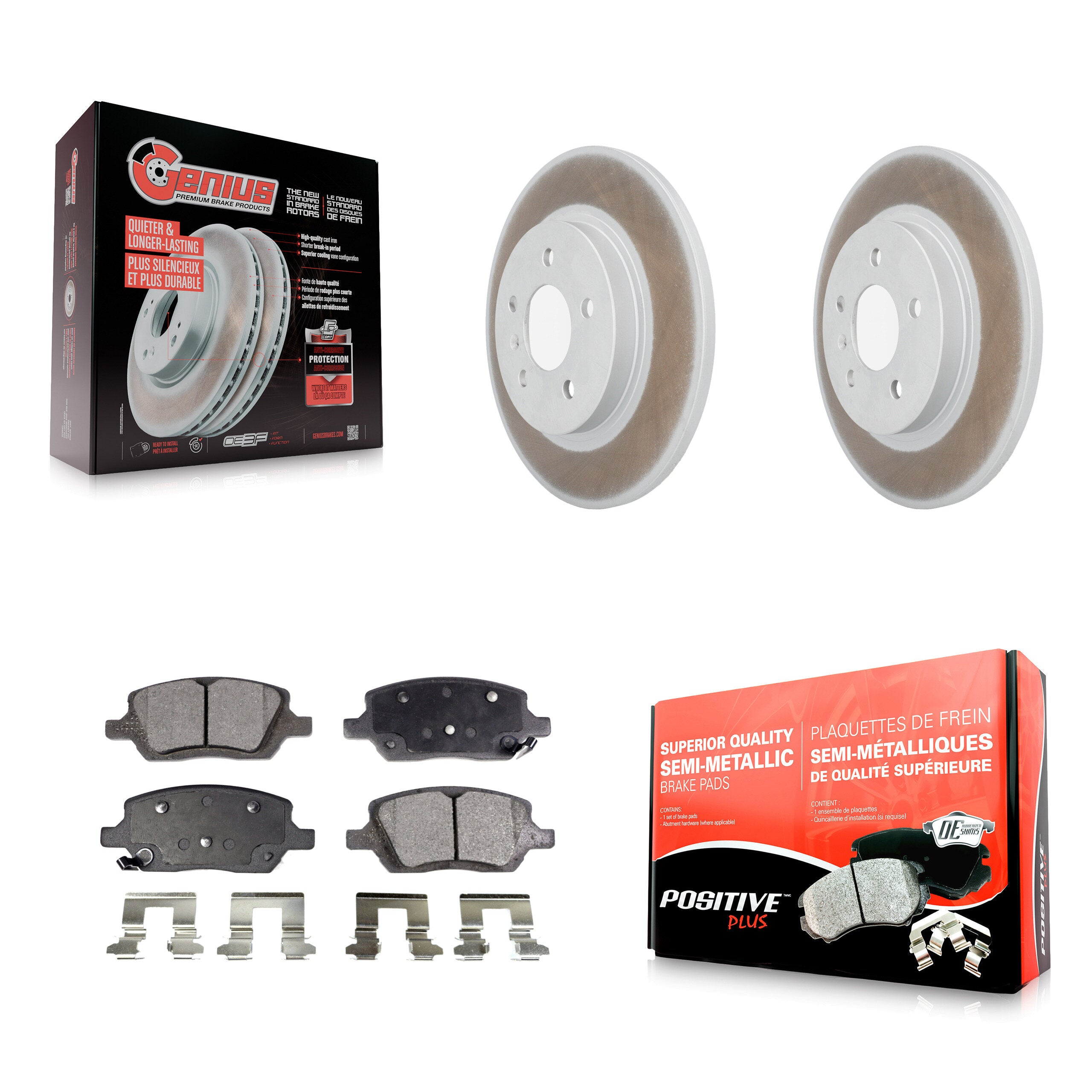 Transit Auto KGF-101215 Disc Brake Kit for 2005 Buick Terraza, Chevrolet Uplander and More - Rear