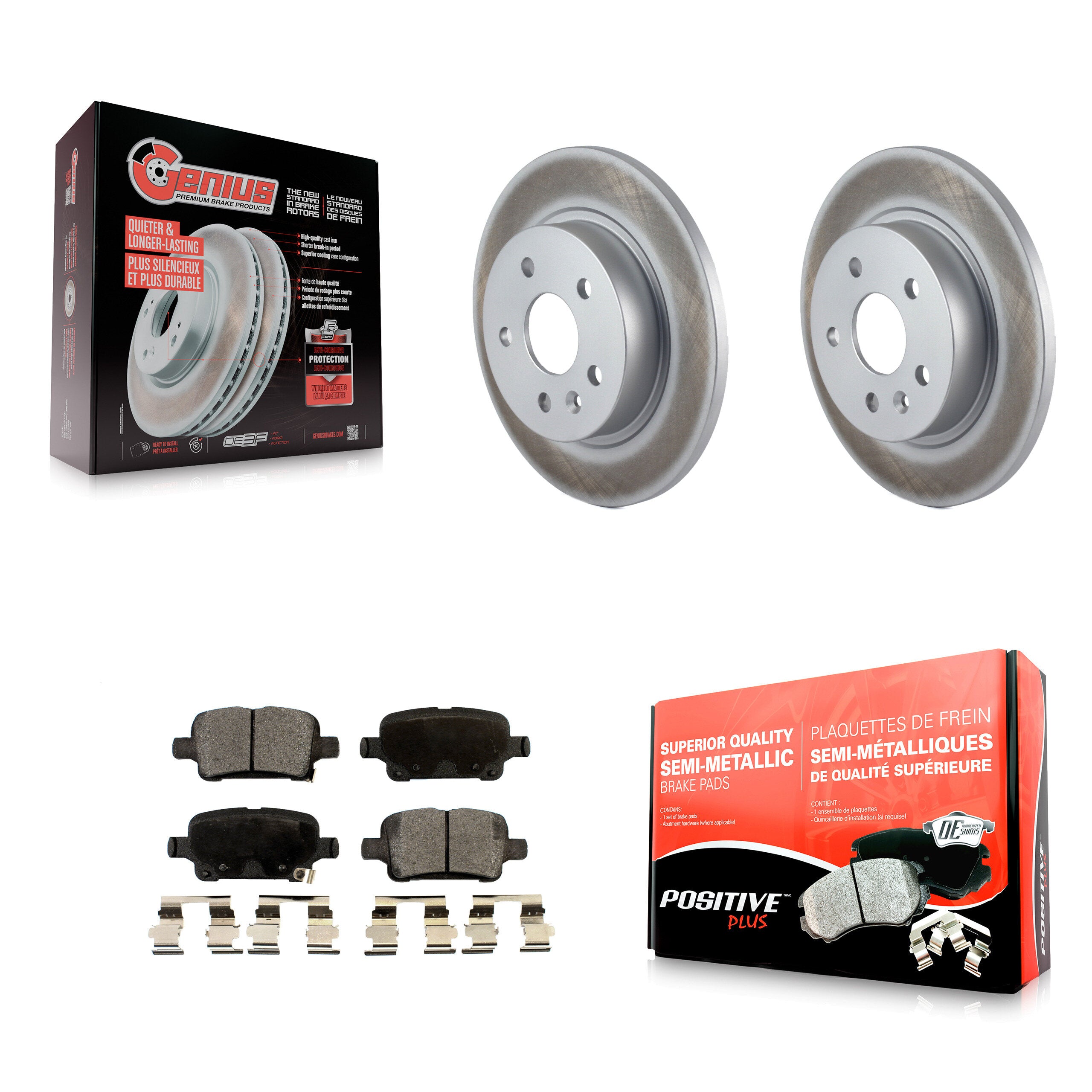 Transit Auto KGF-101236 Disc Brake Kit for 2016 Chevrolet Cruze - Rear