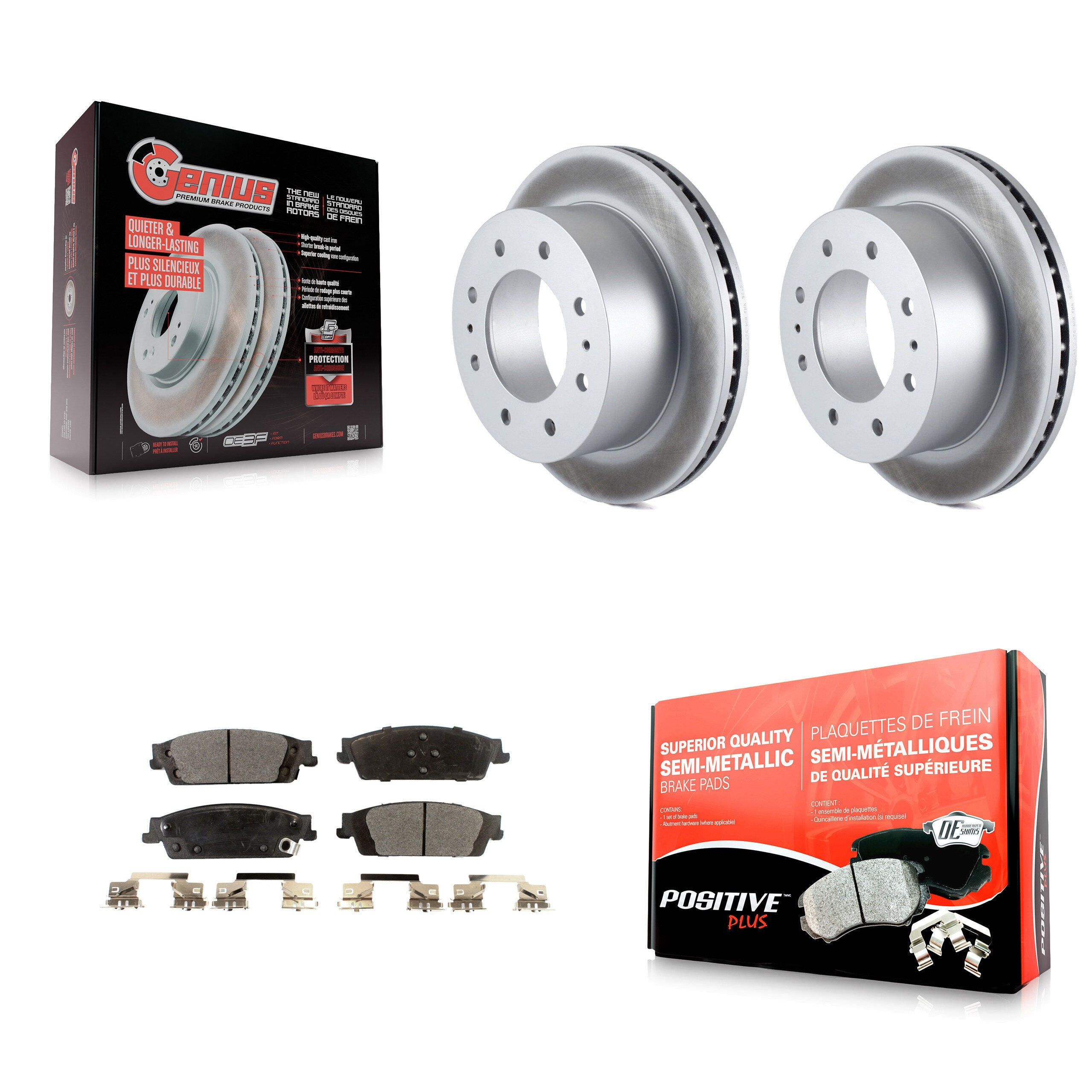 Transit Auto KGF-101242 Disc Brake Kit for 2017-2019 Chevrolet Suburban - Rear