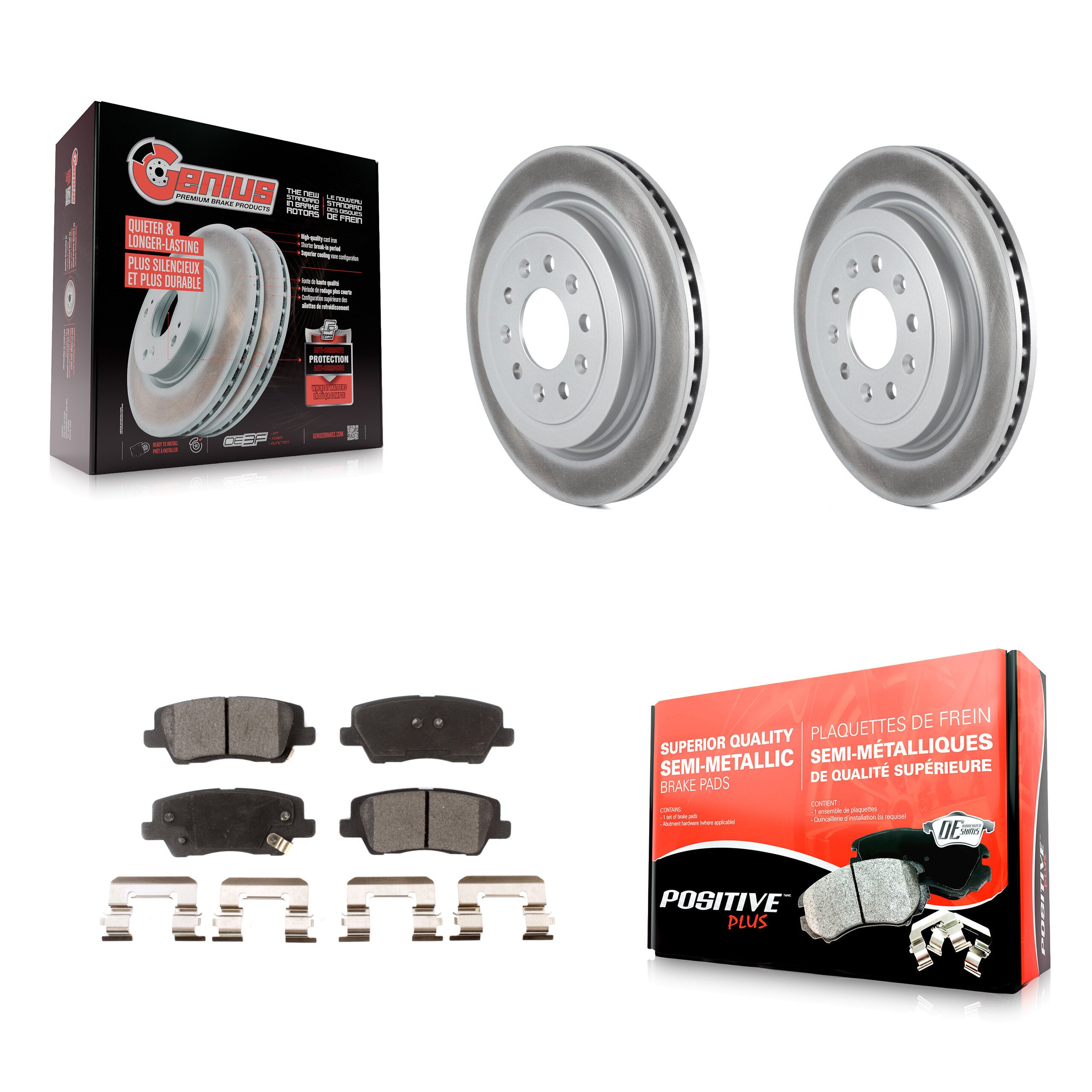 Transit Auto KGF-101245 Disc Brake Kit for 2013-2019 Cadillac ATS - Rear