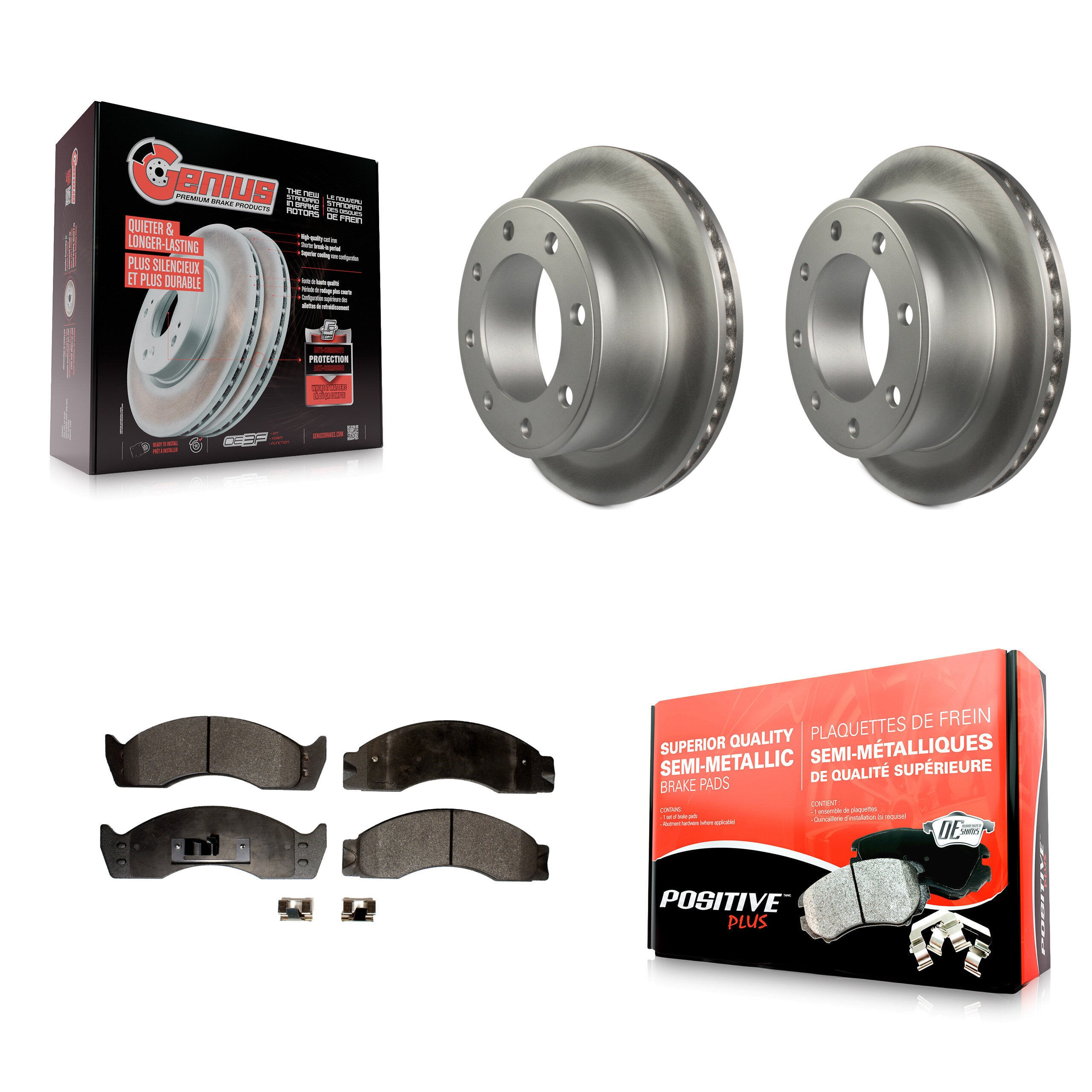 Transit Auto KGF-101254 Disc Brake Kit for 2000-2001 Ford E-450 Econoline Super Duty - Rear