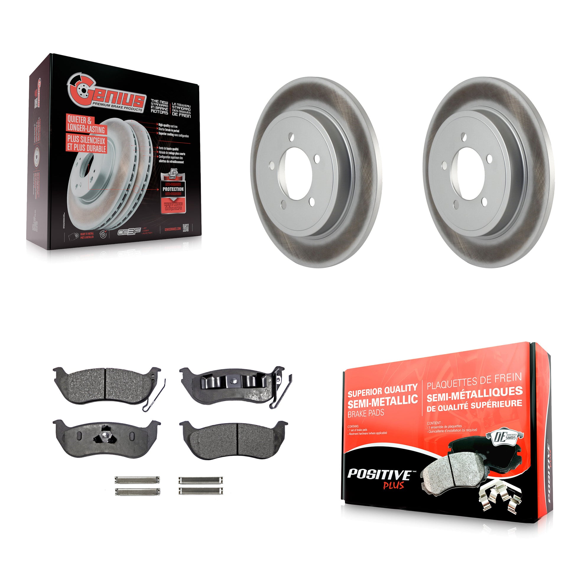 Transit Auto KGF-101258 Disc Brake Kit for 2006-2010 Ford Explorer Sport Trac, Ford Explorer, Mercury Mountaineer - Rear
