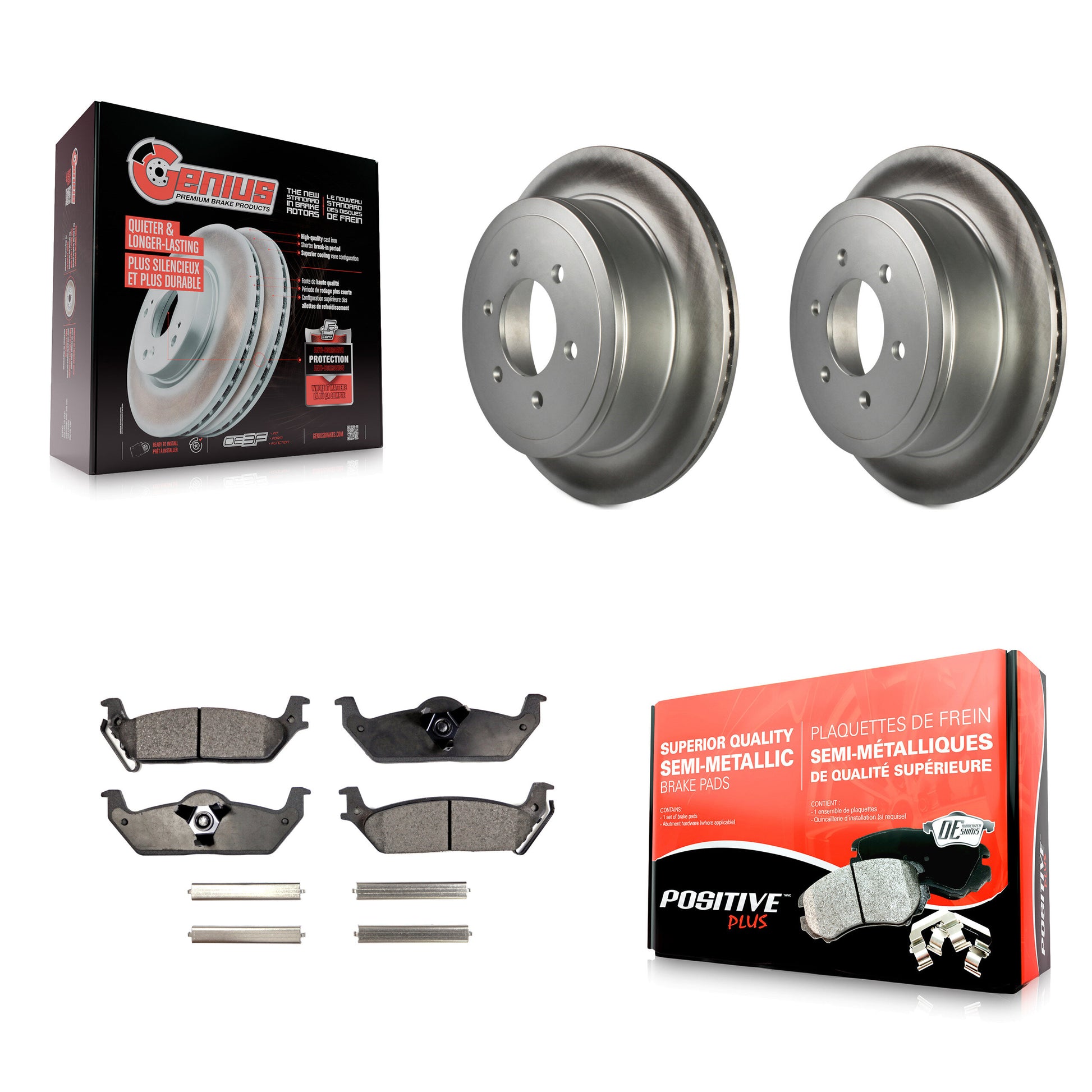 Transit Auto KGF-101261 Disc Brake Kit for 2004-2011 Lincoln Mark LT, Ford F-150 - Rear