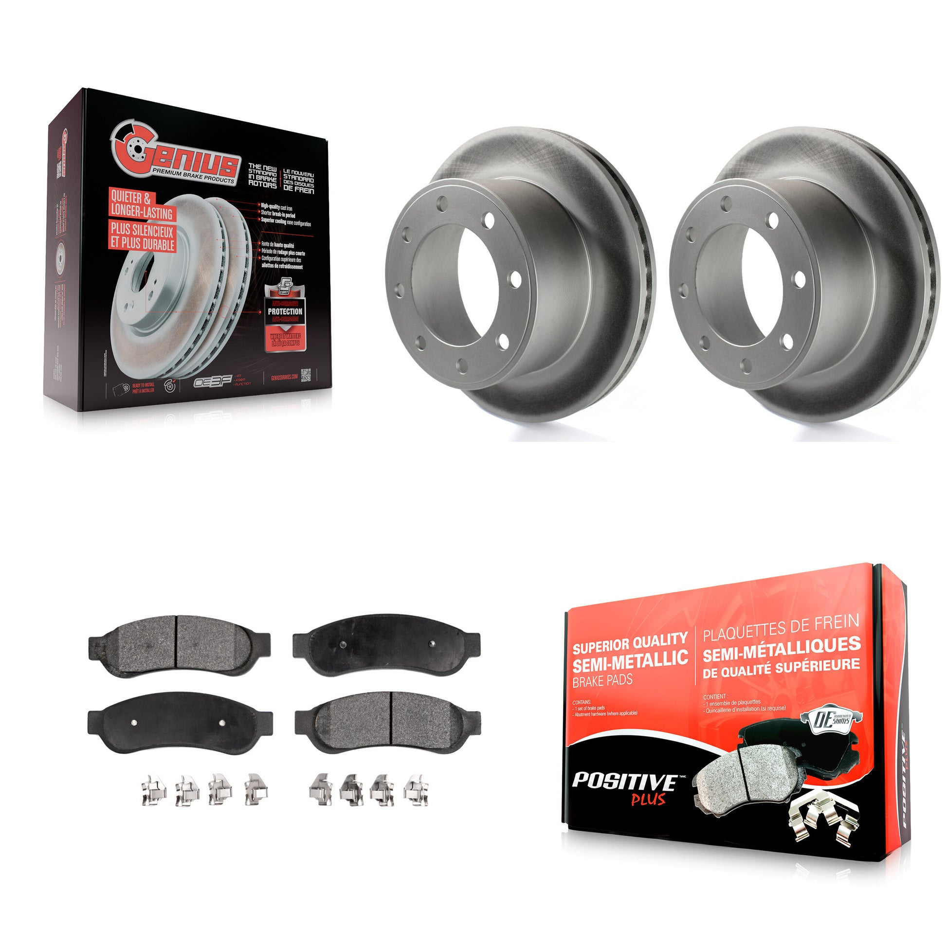 Transit Auto KGF-101274 Disc Brake Kit for 2008-2012 Ford F-350 Super Duty, Ford F-250 Super Duty - Rear