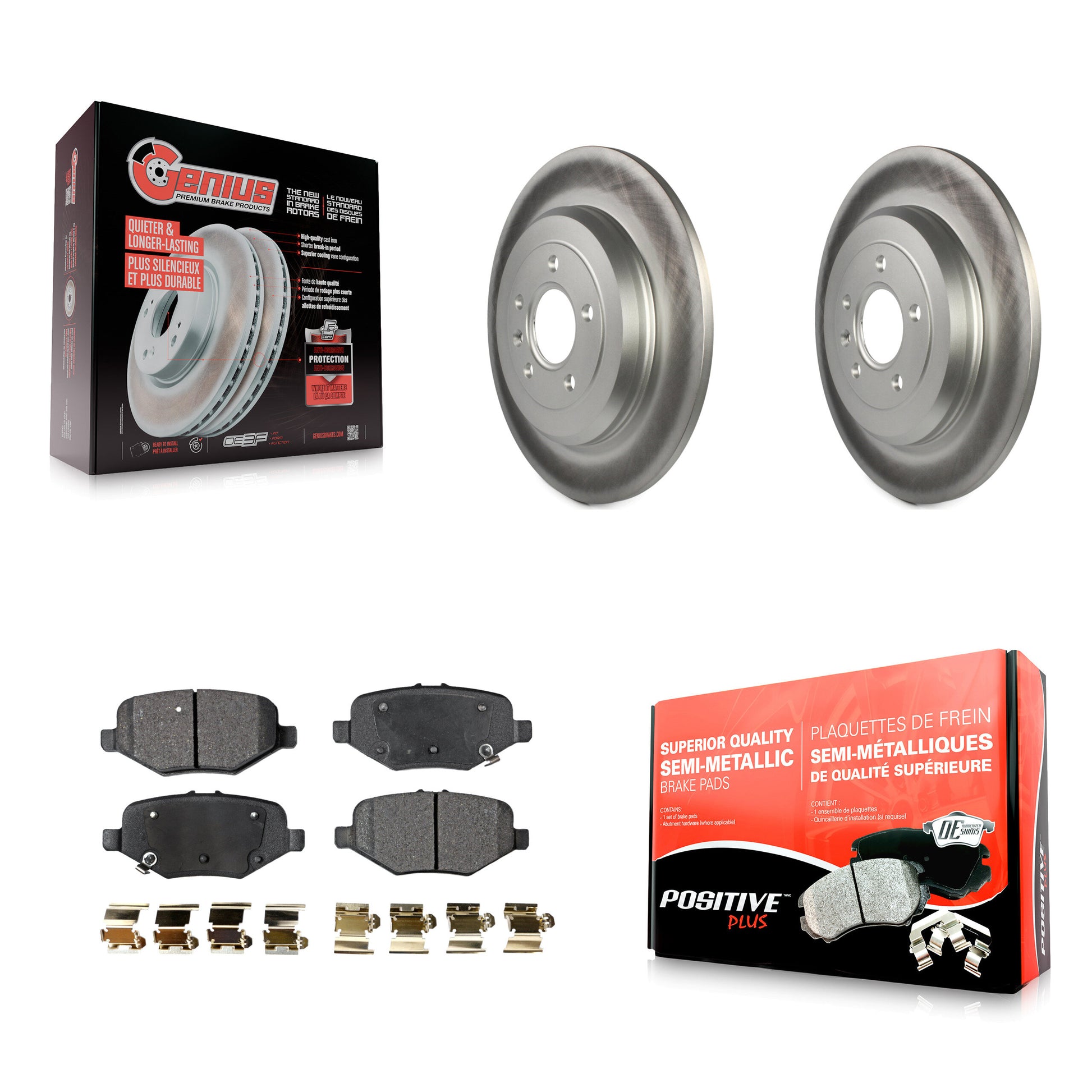 Transit Auto KGF-101281 Disc Brake Kit for 2015 Ford Explorer - Rear