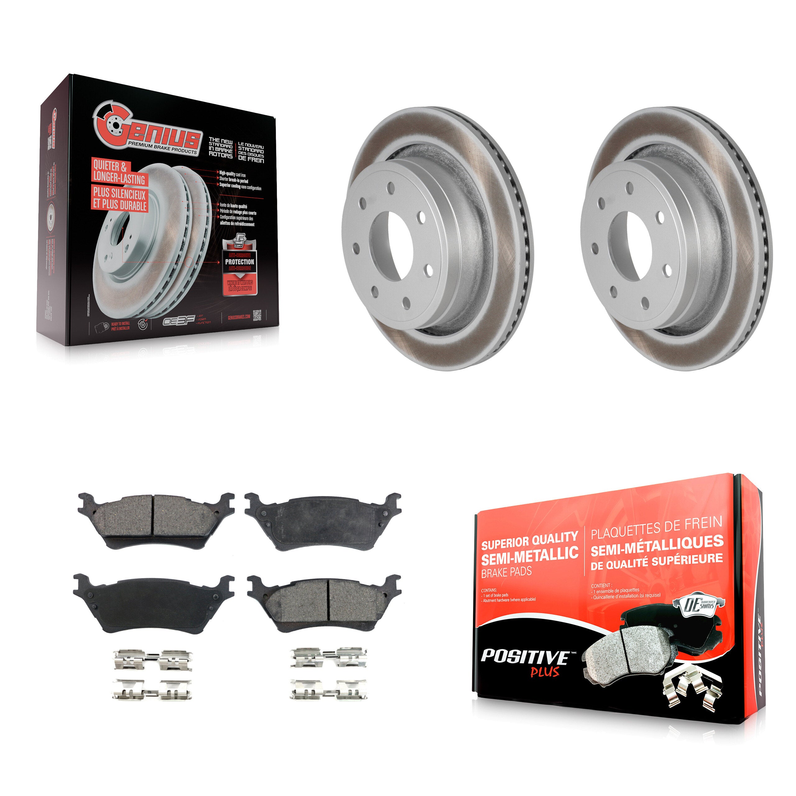 Transit Auto KGF-101285 Disc Brake Kit for 2012-2014 Ford F-150 - Rear