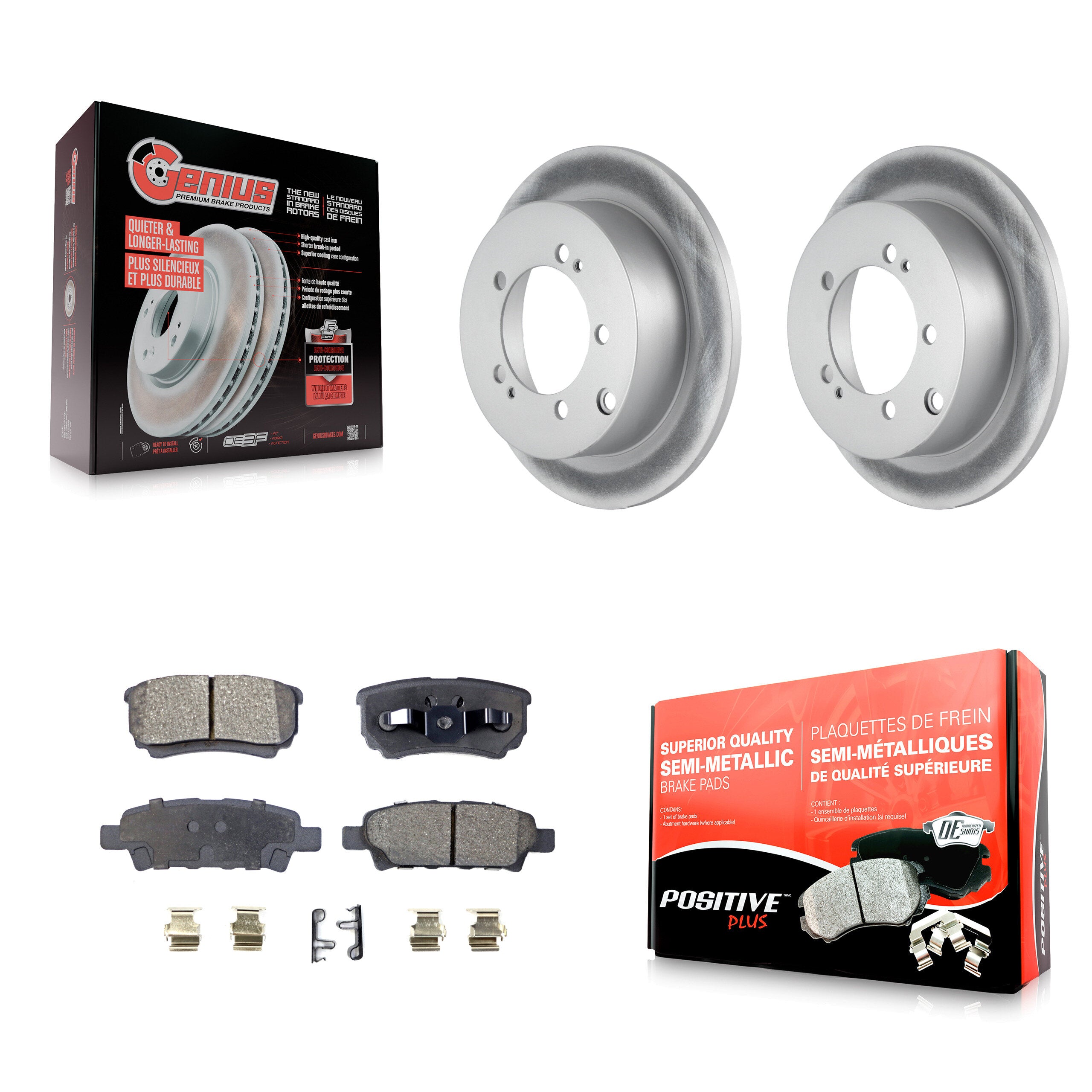 Transit Auto KGF-101297 Disc Brake Kit for 2004-2006 Mitsubishi Lancer, Mitsubishi Outlander - Rear