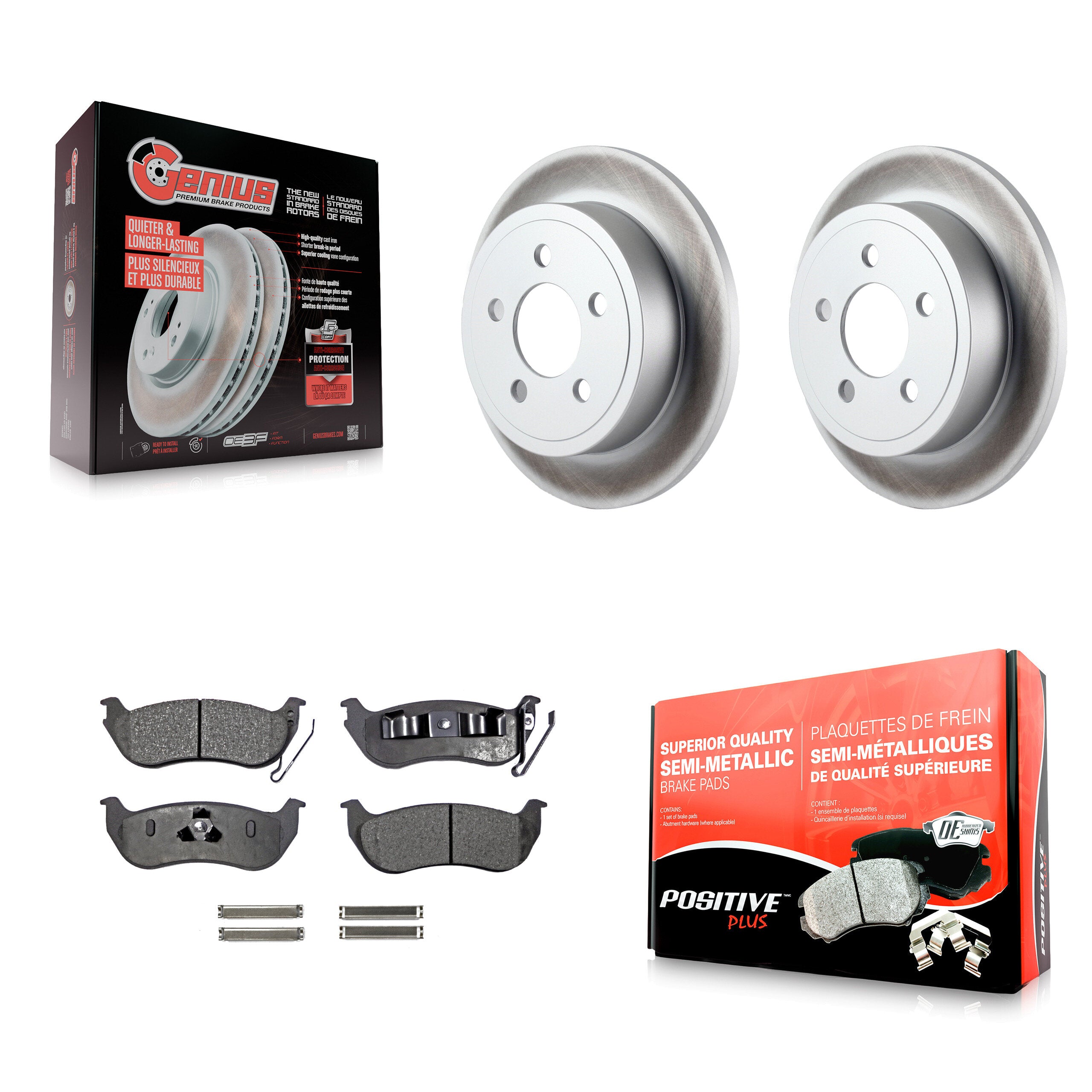 Transit Auto KGF-101304 Disc Brake Kit for 2003-2007 Jeep TJ, Jeep Liberty, Jeep Wrangler - Rear
