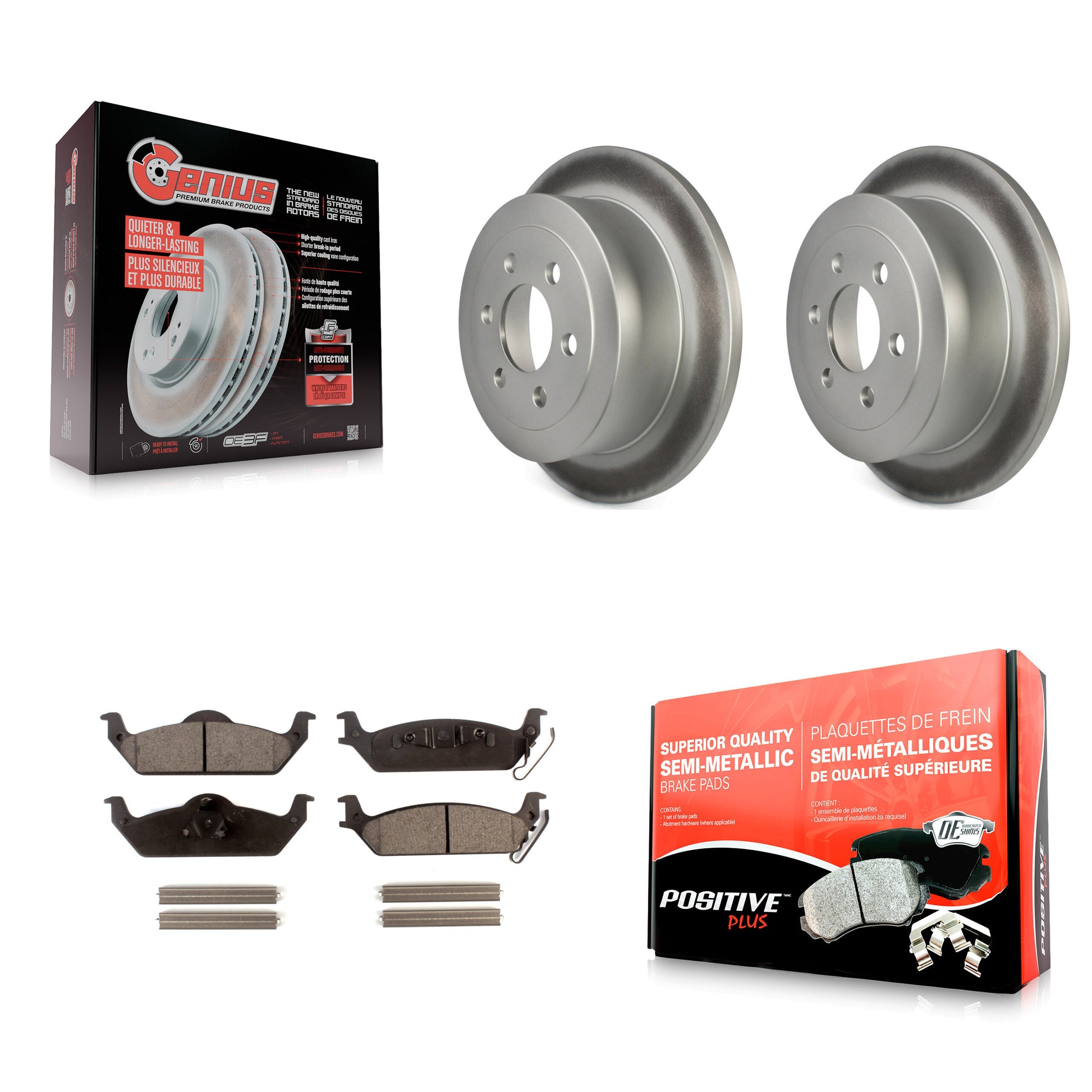 Transit Auto KGF-101306 Disc Brake Kit for 2003-2004 Dodge Dakota - Rear