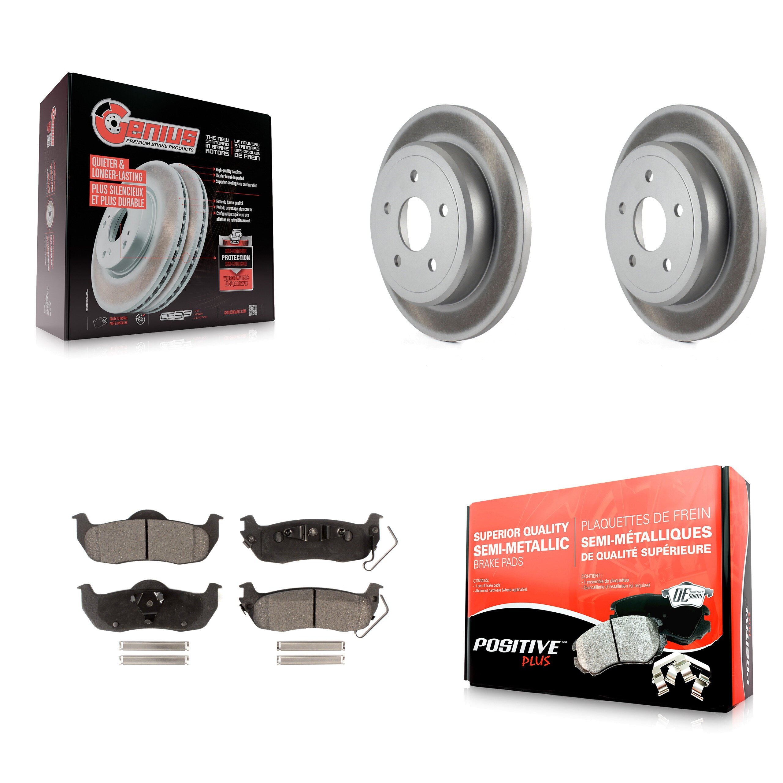 Transit Auto KGF-101310 Disc Brake Kit for 2005-2010 Jeep Grand Cherokee, Jeep Commander - Rear