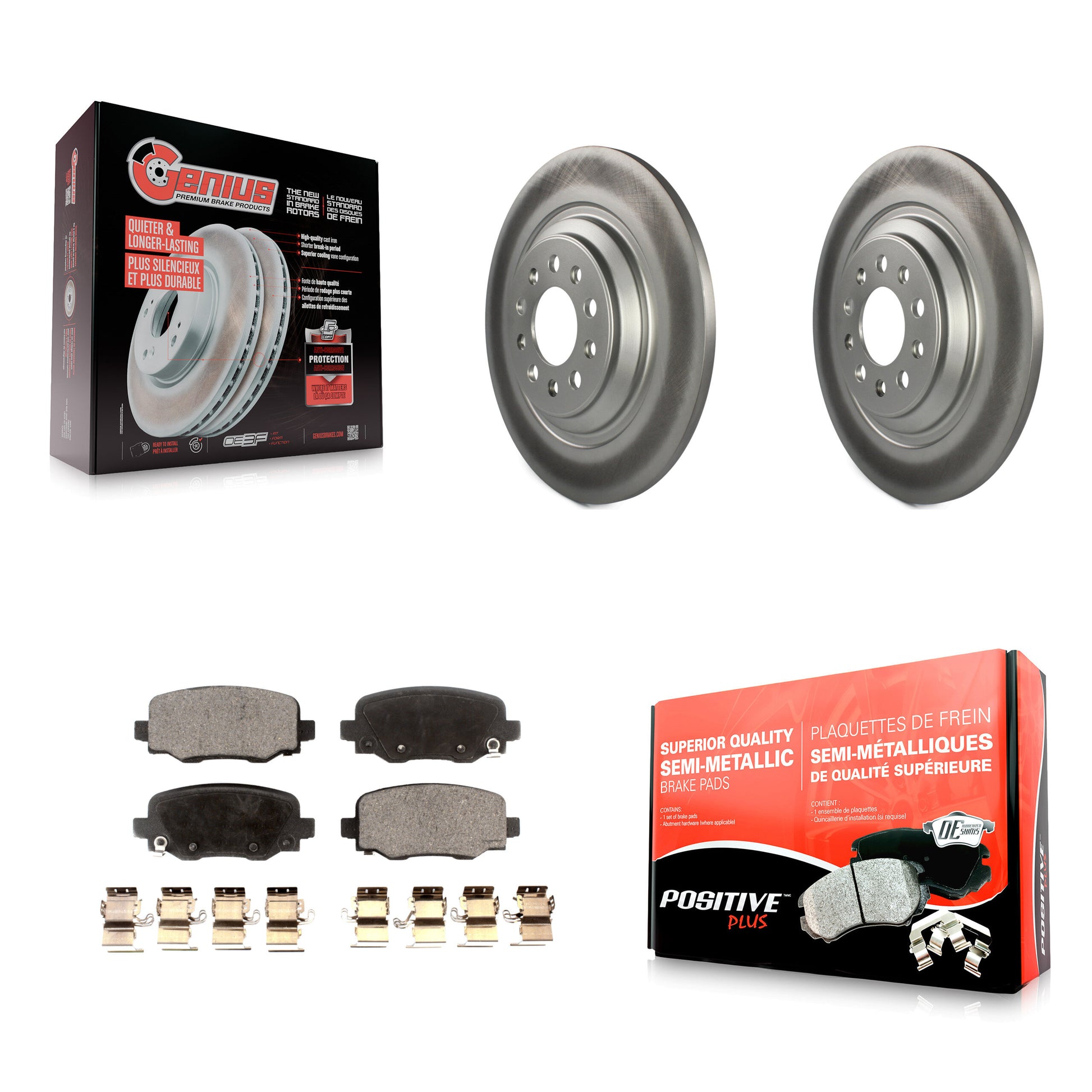Transit Auto KGF-101334 Disc Brake Kit for 2014-2022 Jeep Cherokee - Rear
