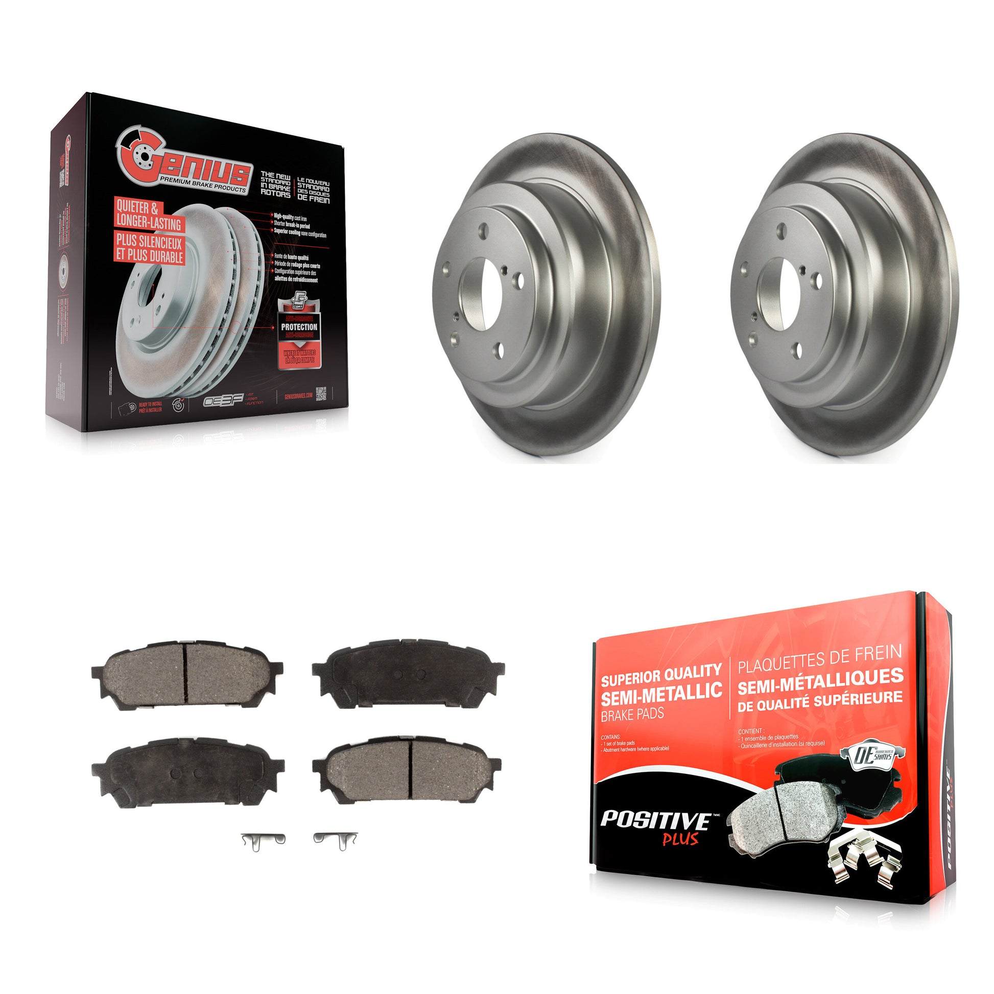 Transit Auto KGF-101336 Disc Brake Kit for 2003-2008 Subaru Impreza, Saab 9-2X, Subaru Forester - Rear