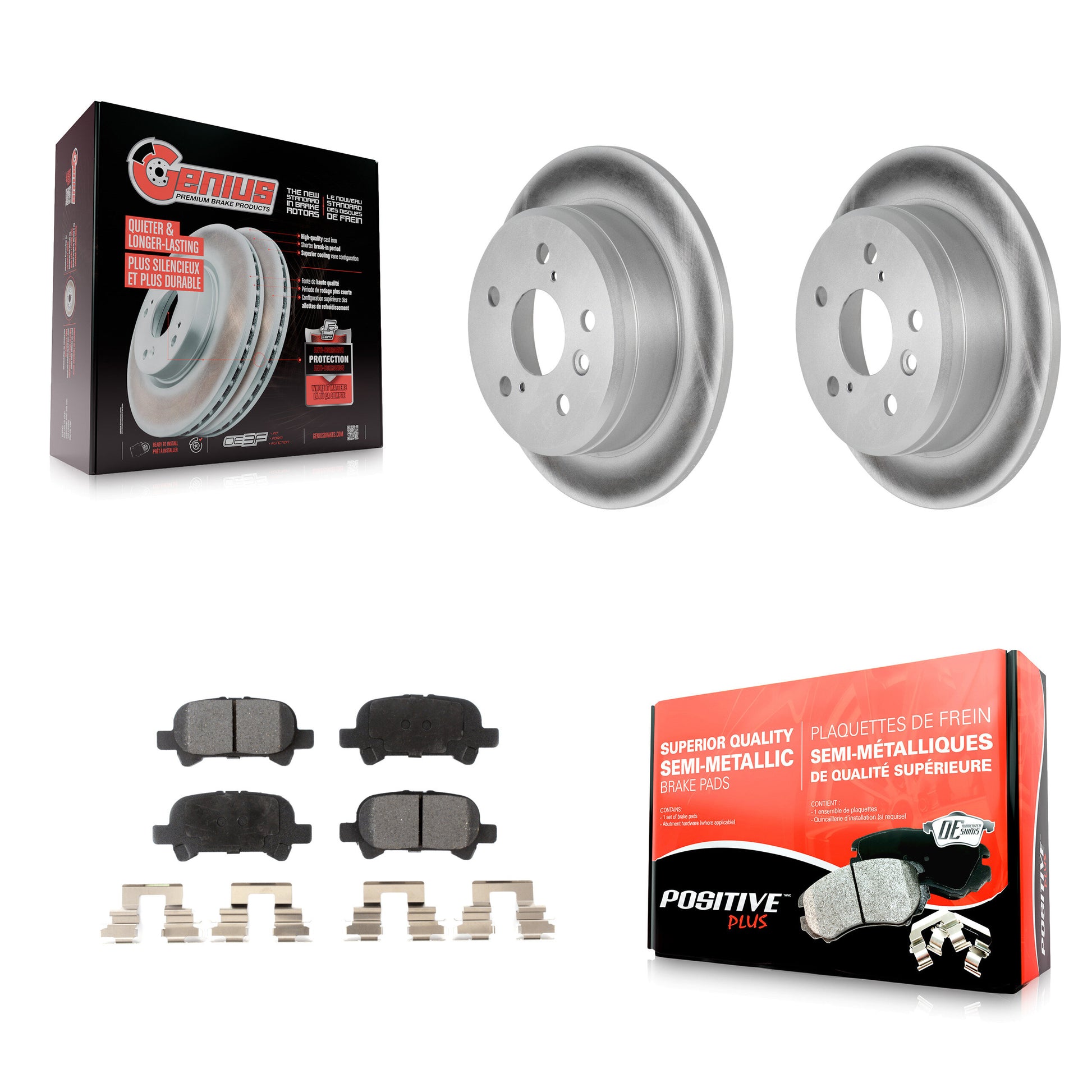 Transit Auto KGF-101339 Disc Brake Kit for 1999-2003 Toyota Solara, Toyota Camry - Rear