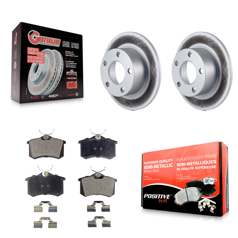 Transit Auto KGF-101343 Disc Brake Kit for 1997-2003 Audi A6, Volkswagen Passat - Rear