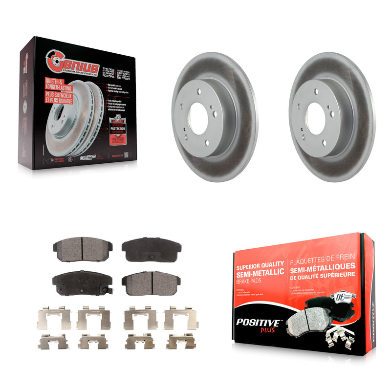 Transit Auto KGF-101348 Disc Brake Kit for 2000-2004 INFINITI I35, Nissan Maxima, INFINITI I30 - Rear