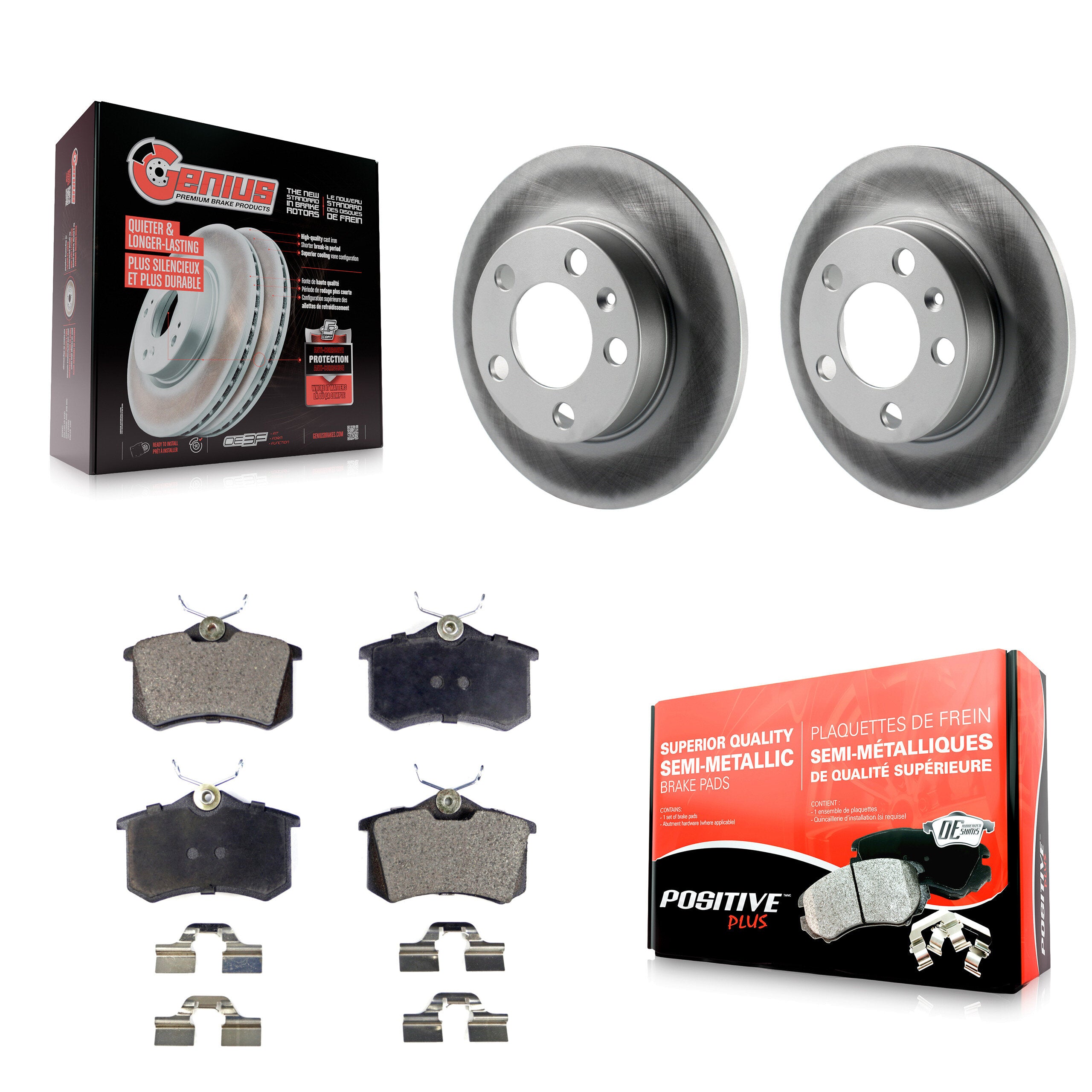 Transit Auto KGF-101356 Disc Brake Kit for 2007-2010 Volkswagen Beetle - Rear