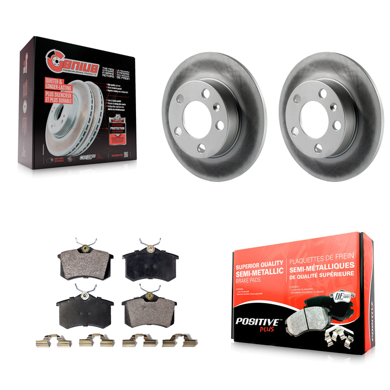 Transit Auto KGF-101357 Disc Brake Kit for 1998-2010 Volkswagen Golf City, Volkswagen Jetta City and More - Rear