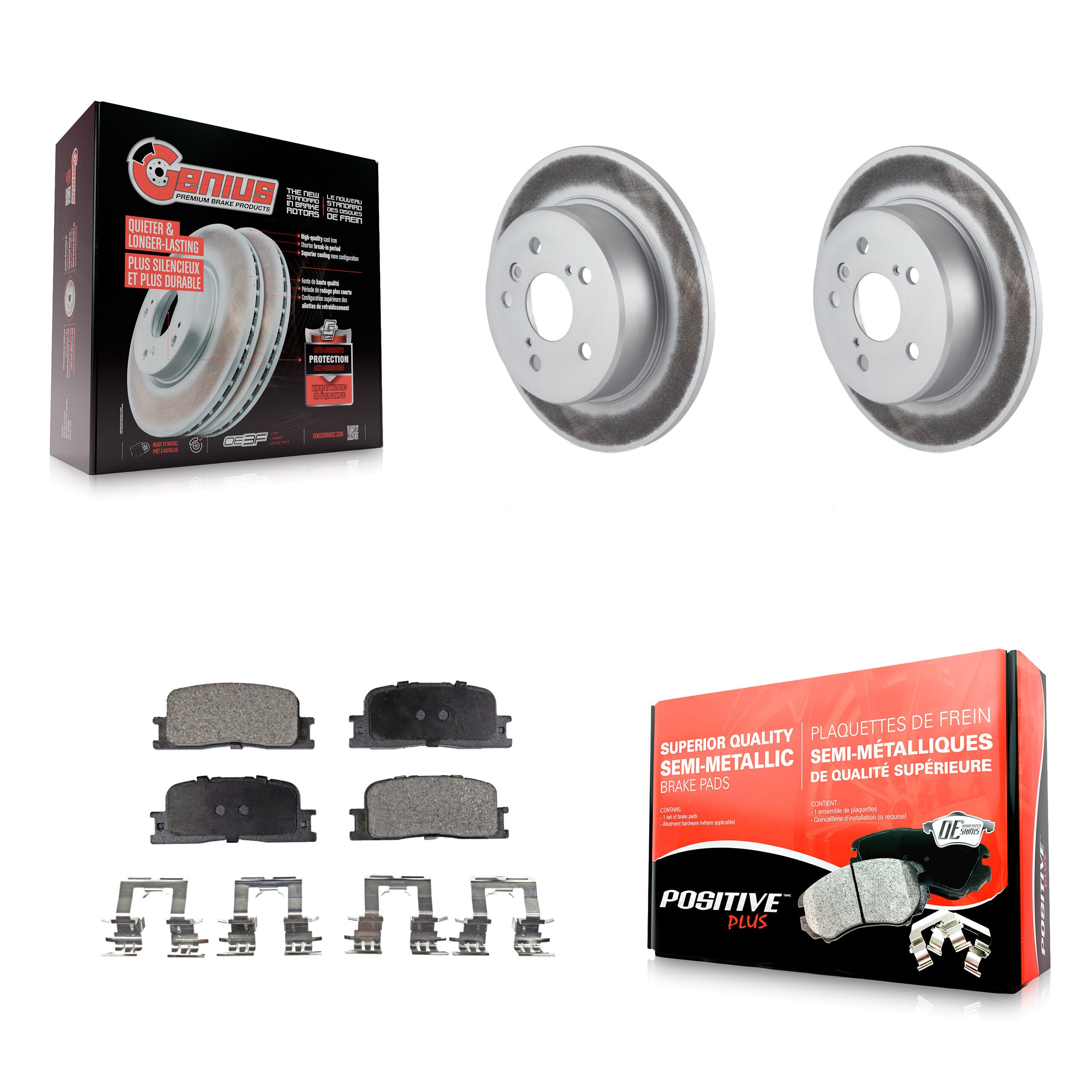 Transit Auto KGF-101359 Disc Brake Kit for 2001-2003 Toyota Highlander - Rear