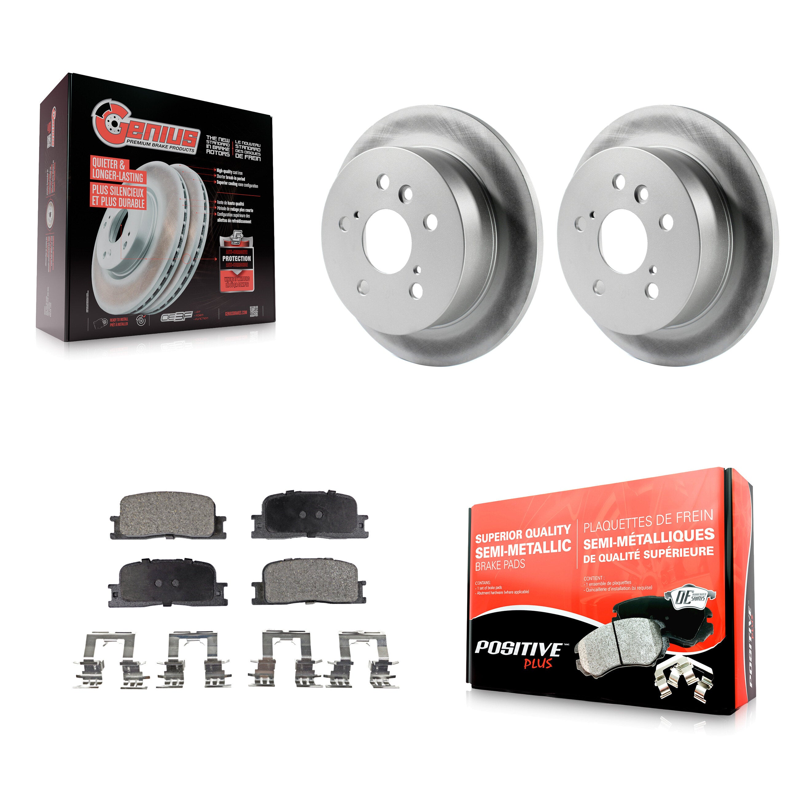 Transit Auto KGF-101369 Disc Brake Kit for 2002-2006 Lexus ES330, Lexus ES300, Toyota Camry - Rear