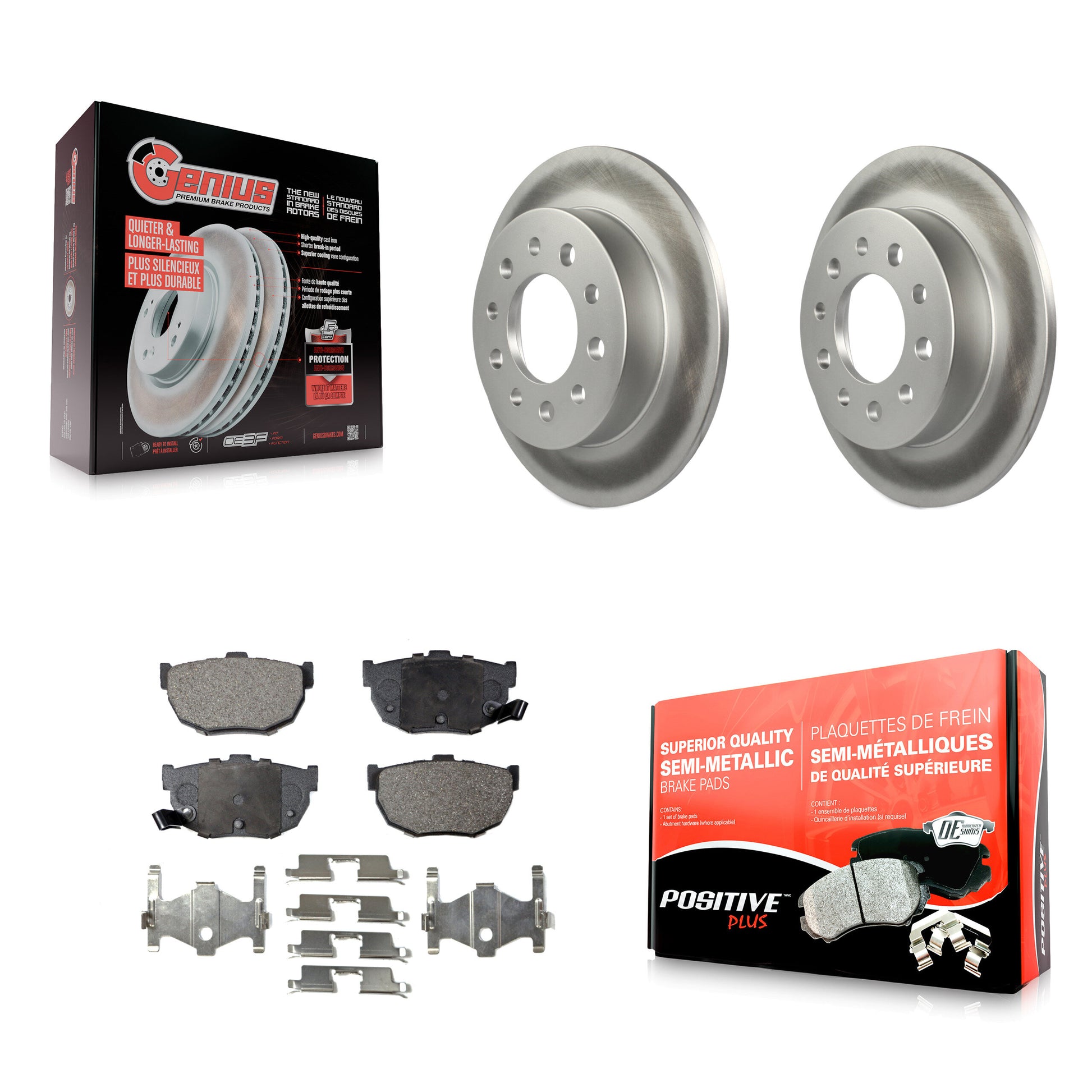Transit Auto KGF-101370 Disc Brake Kit for 2003-2008 Hyundai Tiburon - Rear