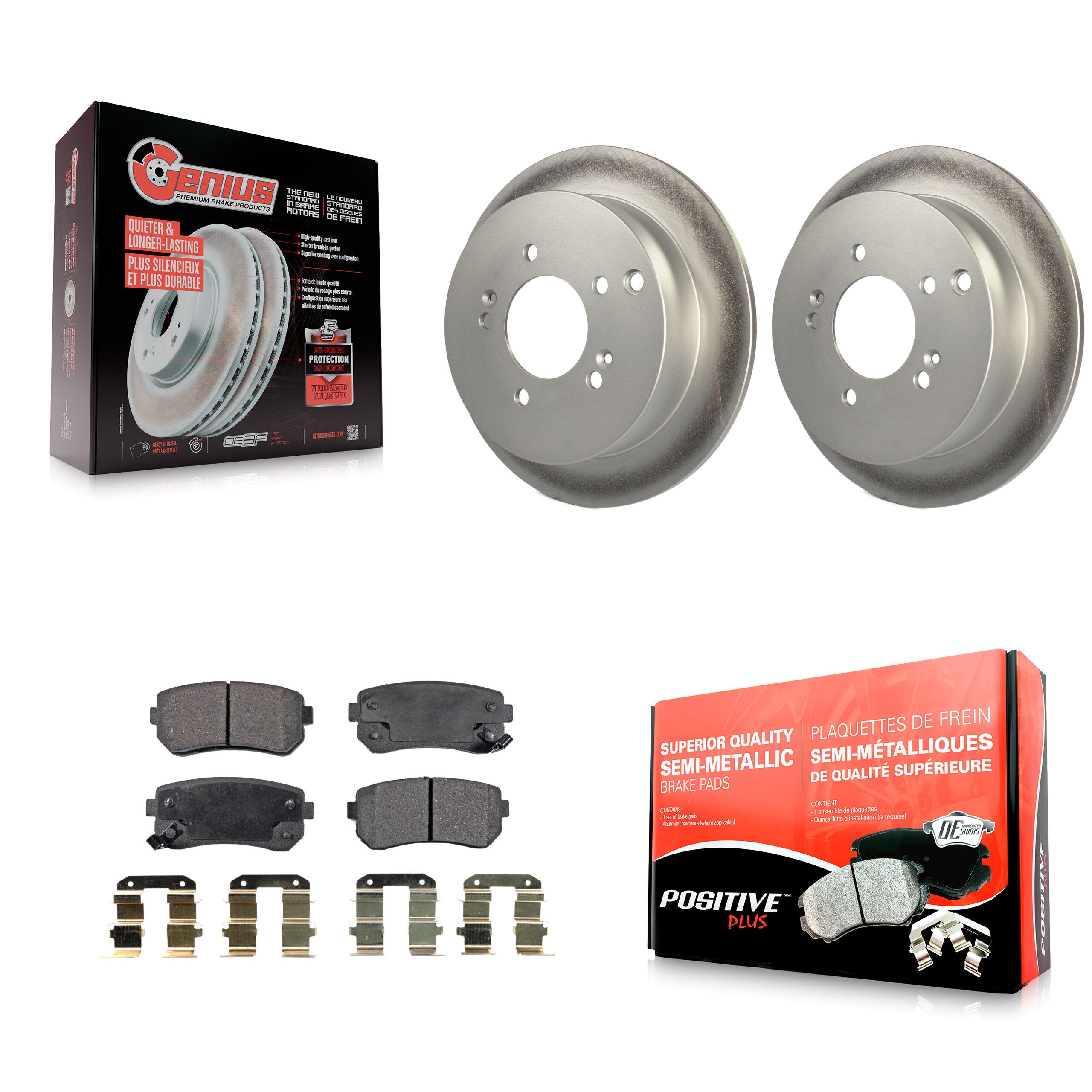 Transit Auto KGF-101371 Disc Brake Kit for 2010-2016 Kia Sportage, Hyundai Tucson - Rear