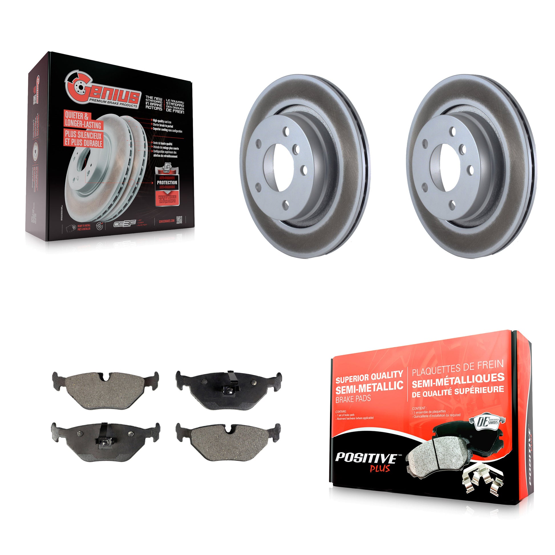 Transit Auto KGF-101379 Disc Brake Kit for 1996-2006 BMW 325Ci, BMW 325i and More - Rear