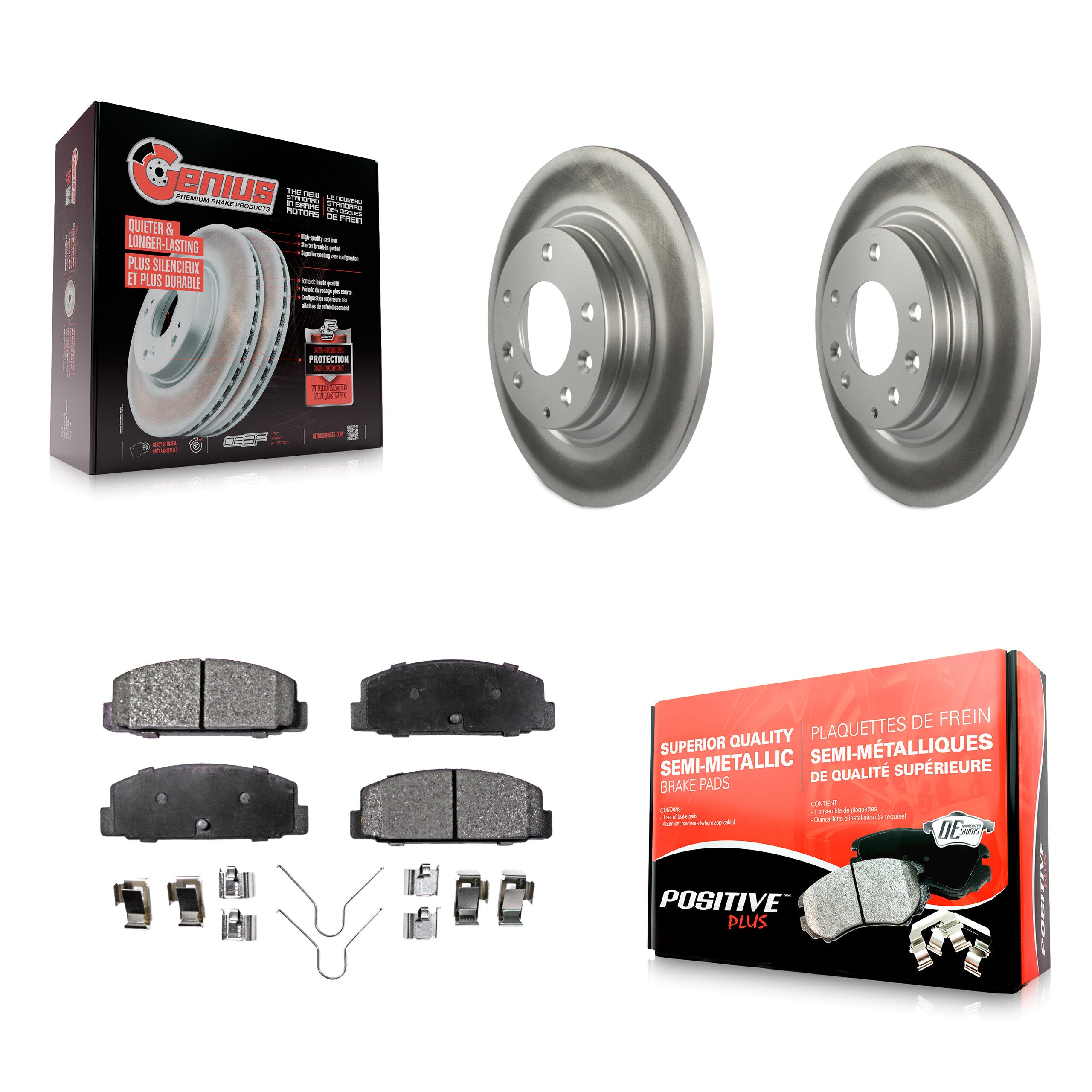 Transit Auto KGF-101385 Disc Brake Kit for 2003-2005 Mazda 6, Mazda Protege - Rear