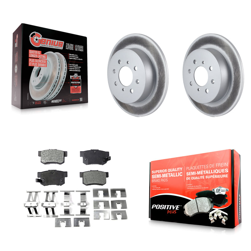 Transit Auto KGF-101386 Disc Brake Kit for 2001-2005 Honda Civic, Acura EL - Rear